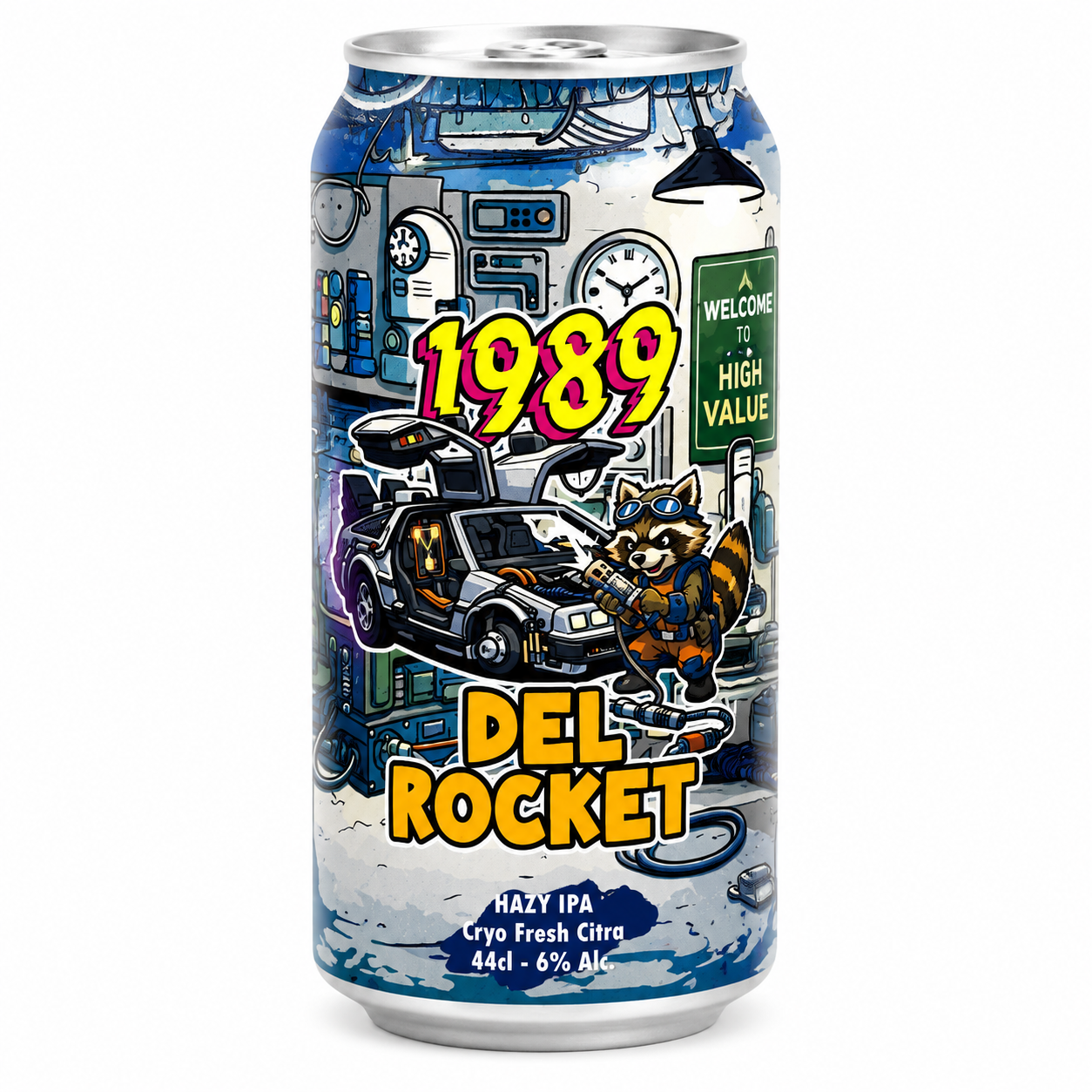 Bière Canette Del Rocket 44 cl - 1989
