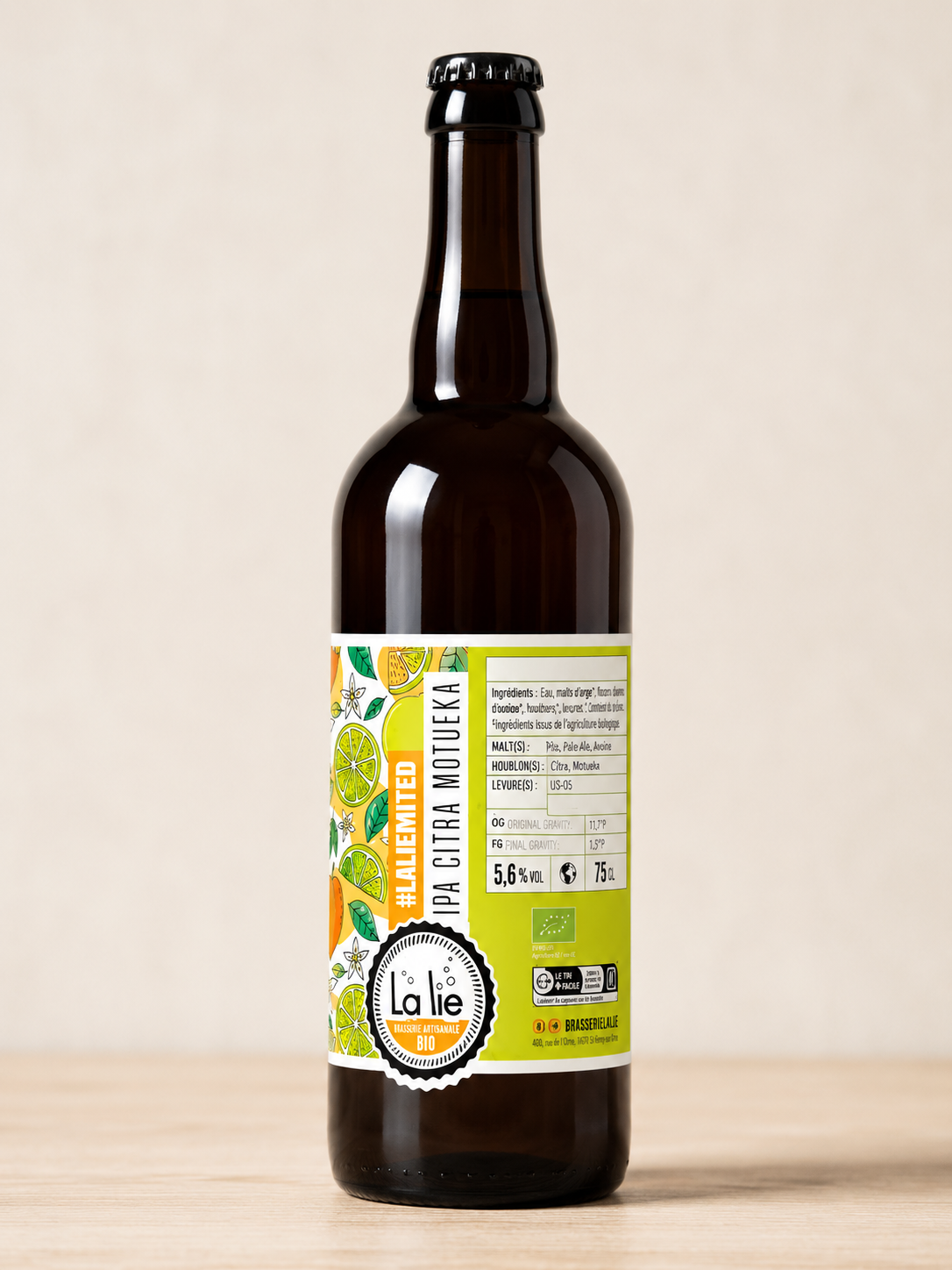 Bière IPA Citra Motueka – Brasserie La Lie