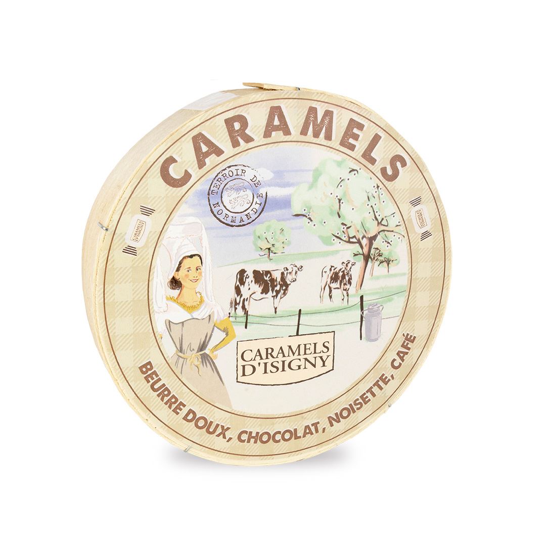 BOÎTE BOIS CARAMELS ASSORTIMENT "TRADITION"