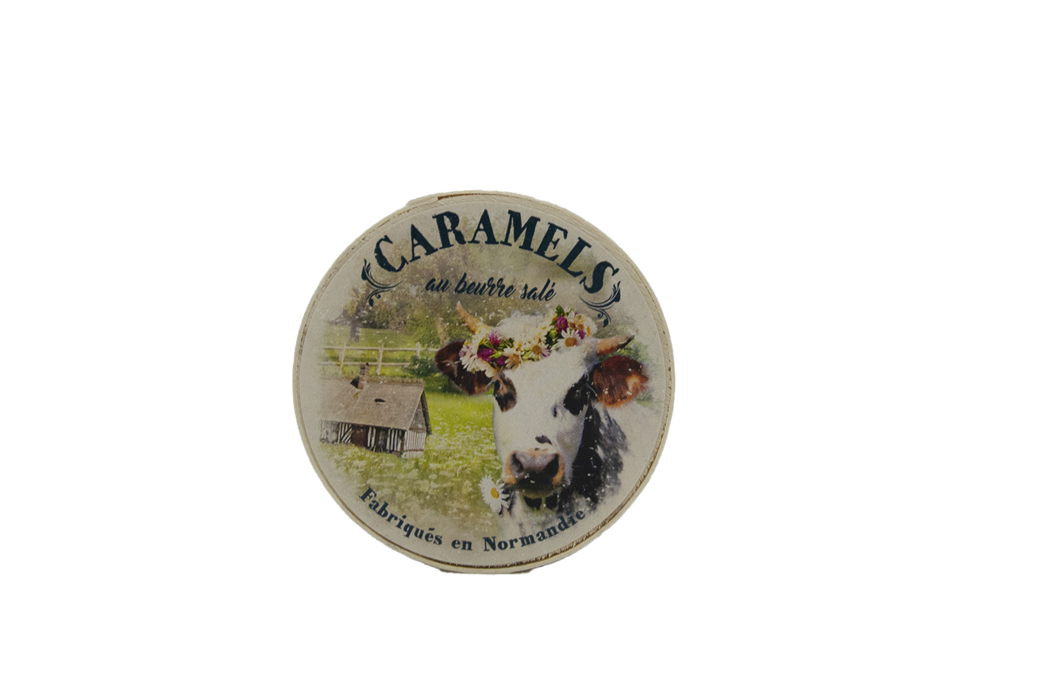Boîte ronde Caramels Beurre salé 50g