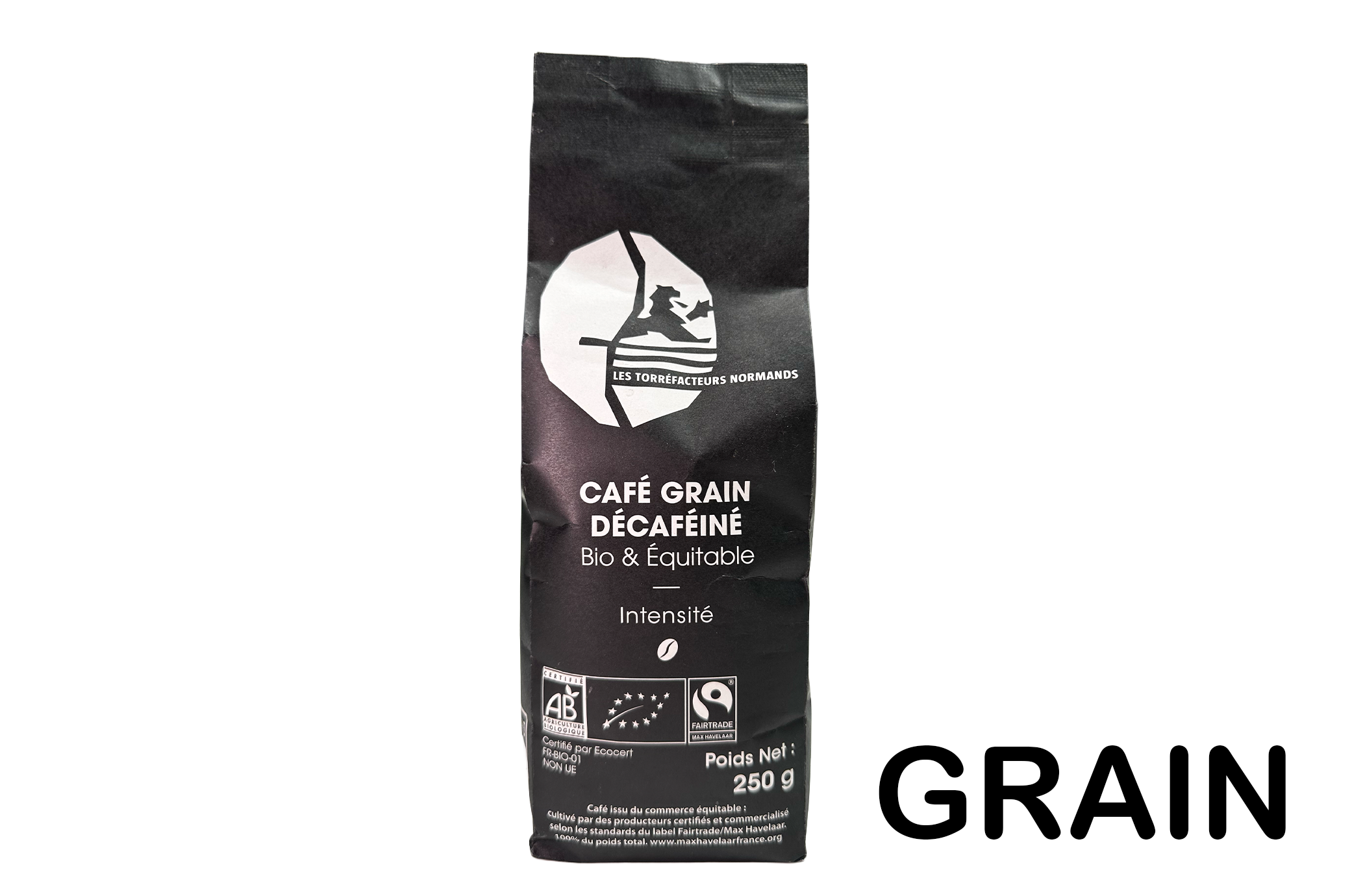 Café DECAFEINE en grain 250g