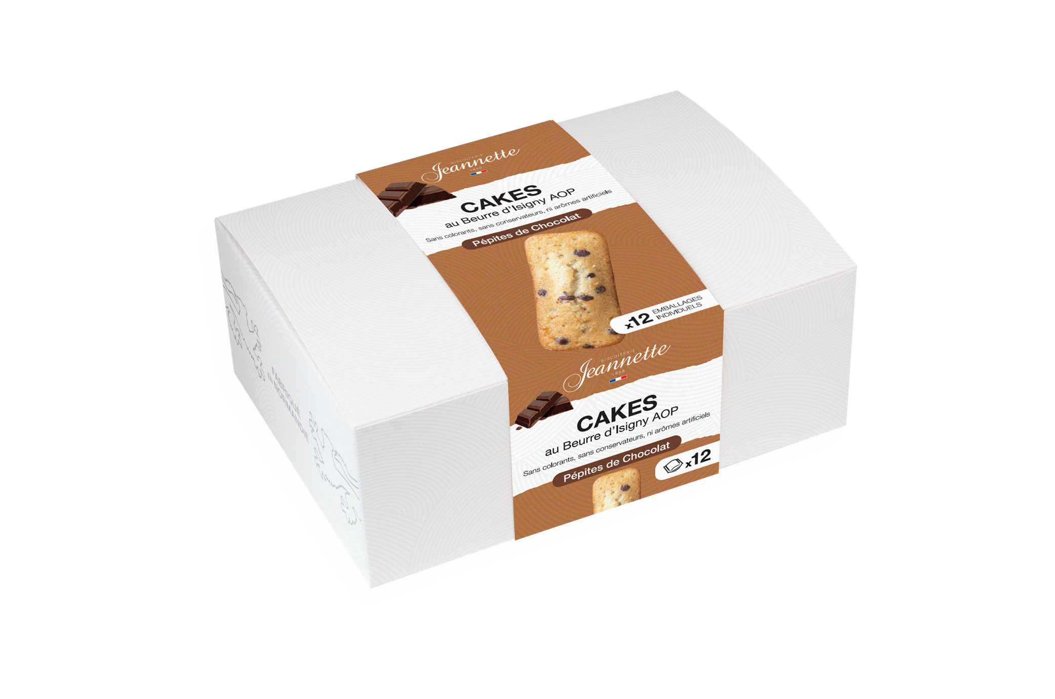Cakes Pépites de Chocolat | Boîte Blanche 300g