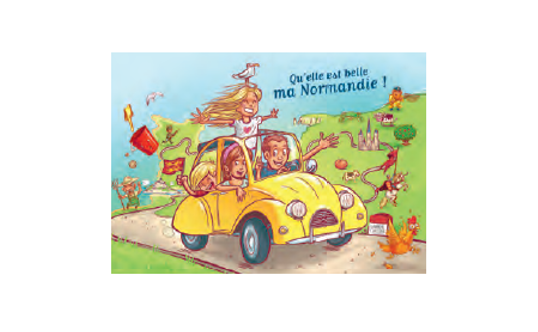 CARTE POSTALE Les P’tits Normands découvrent la Normandie