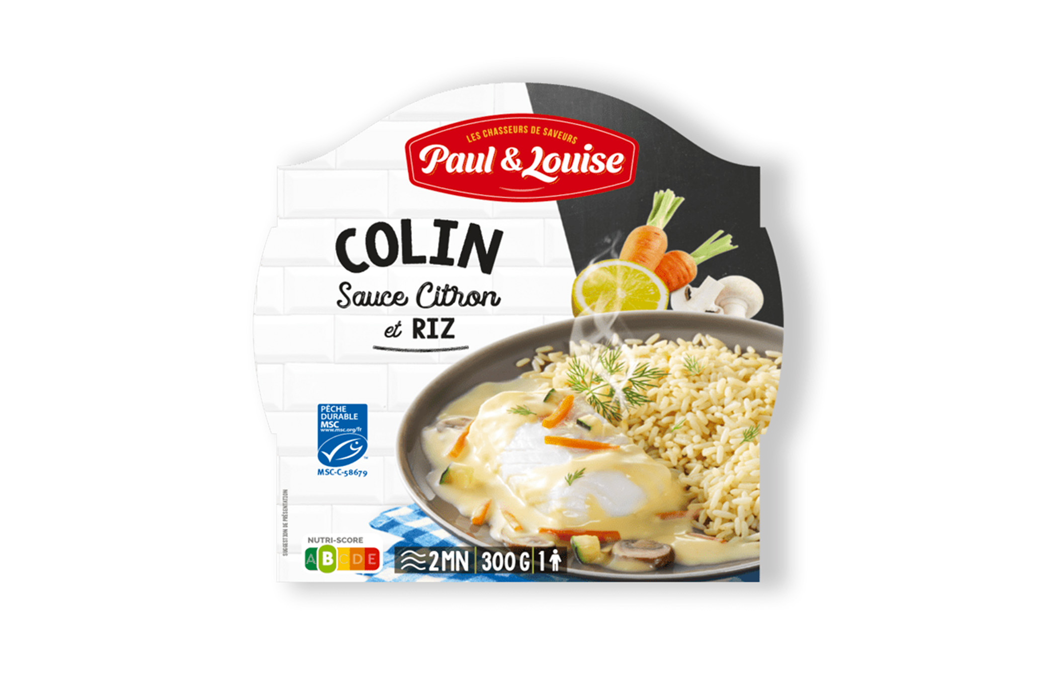 Colin au citron et son riz (300g)
