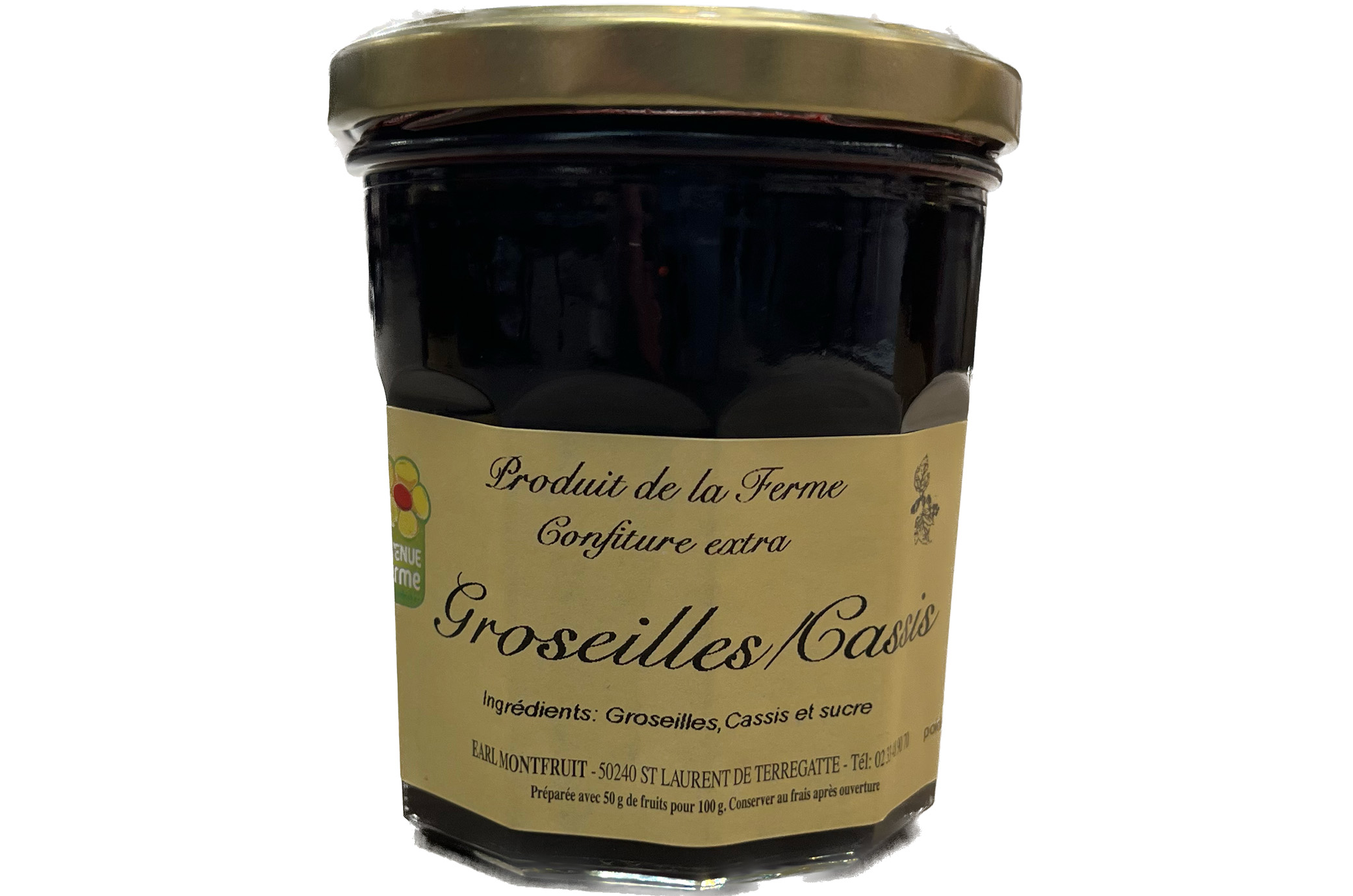 Confiture MONFRUIT Groseilles Cassis 360g