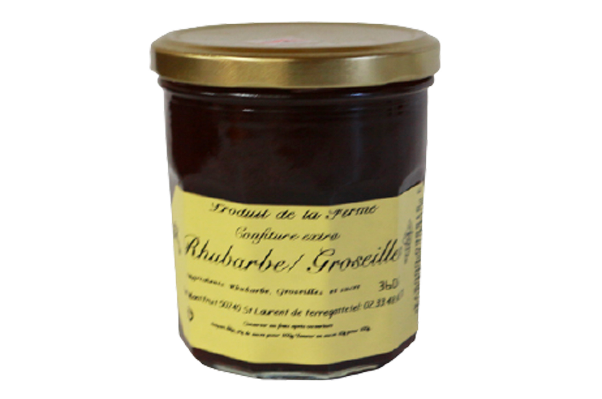 Confiture MONFRUIT Rhubarbes Groseilles 360g