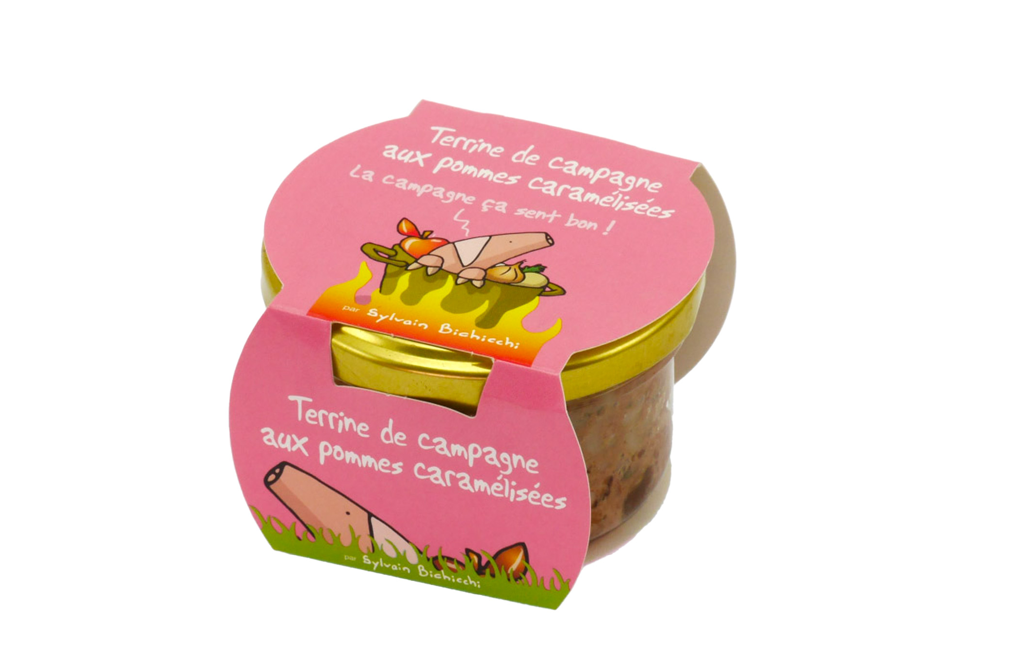 TERRINE DE CAMPAGNE AUX POMMES CARAMELISEES 90g