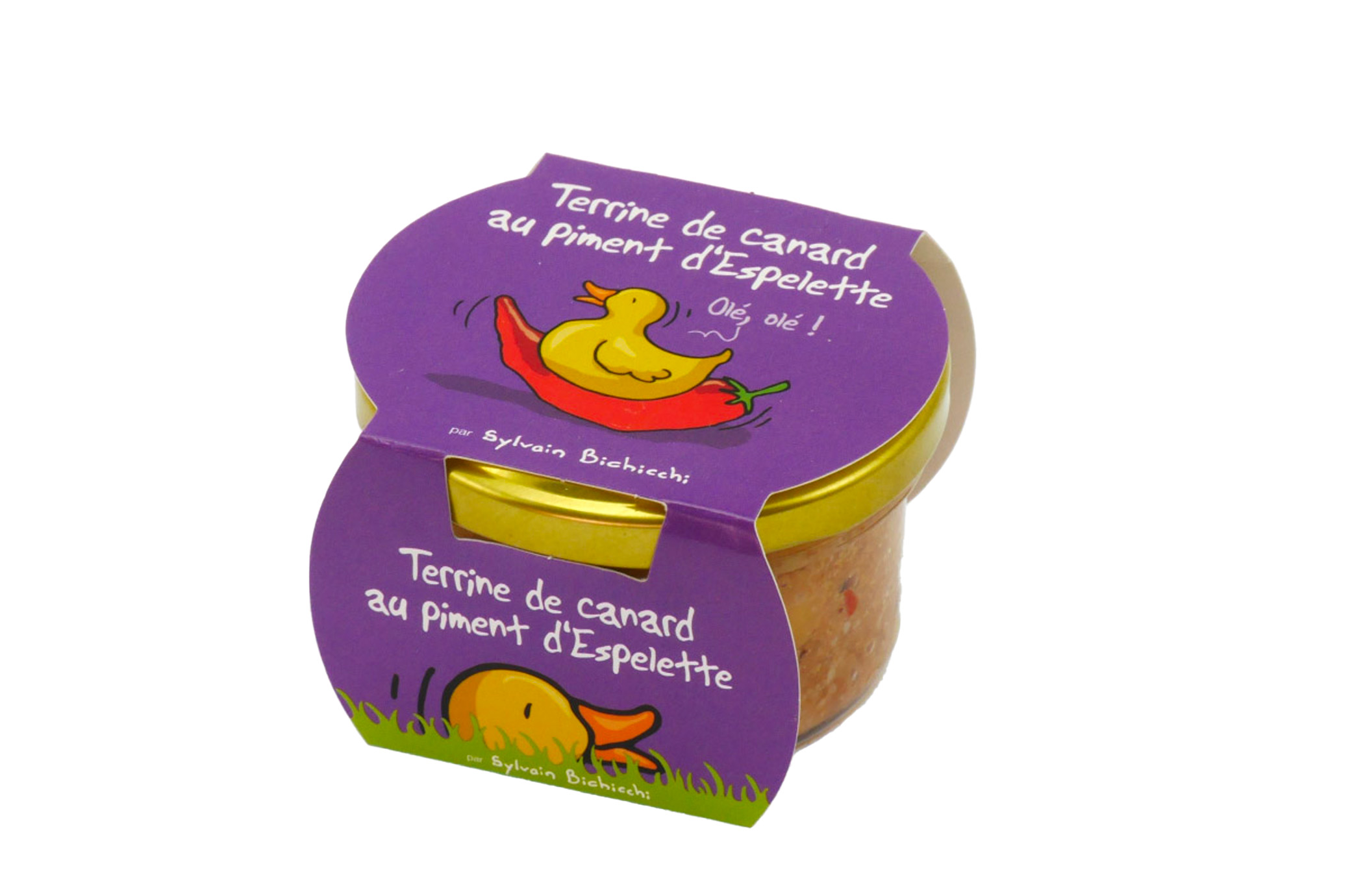TERRINE DE CANARD AU PIMENT D'ESPELETTE 90g