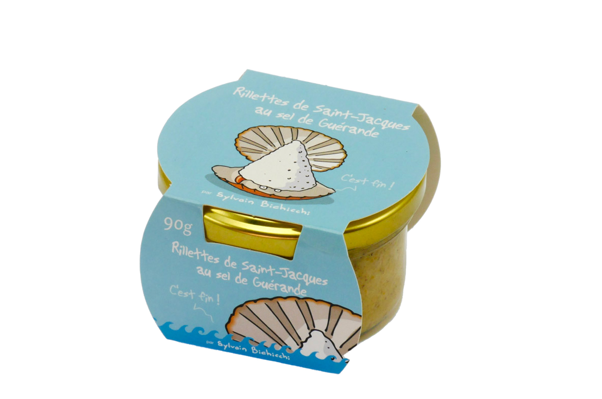 Conserve de la mer Heula 90g "de St Jacques/sel de Guérande"