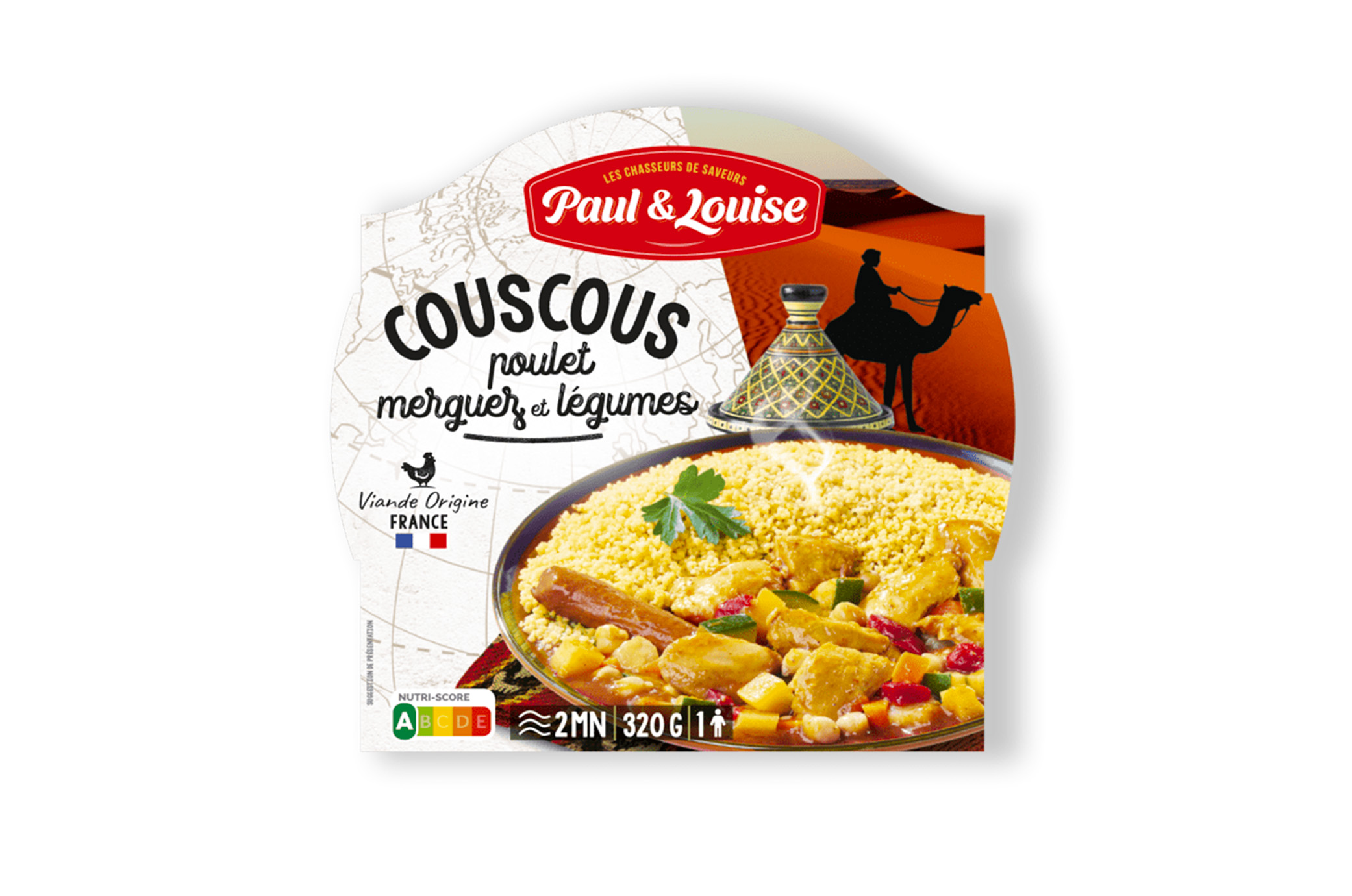 Couscous poulet merguez Légumes (300g)