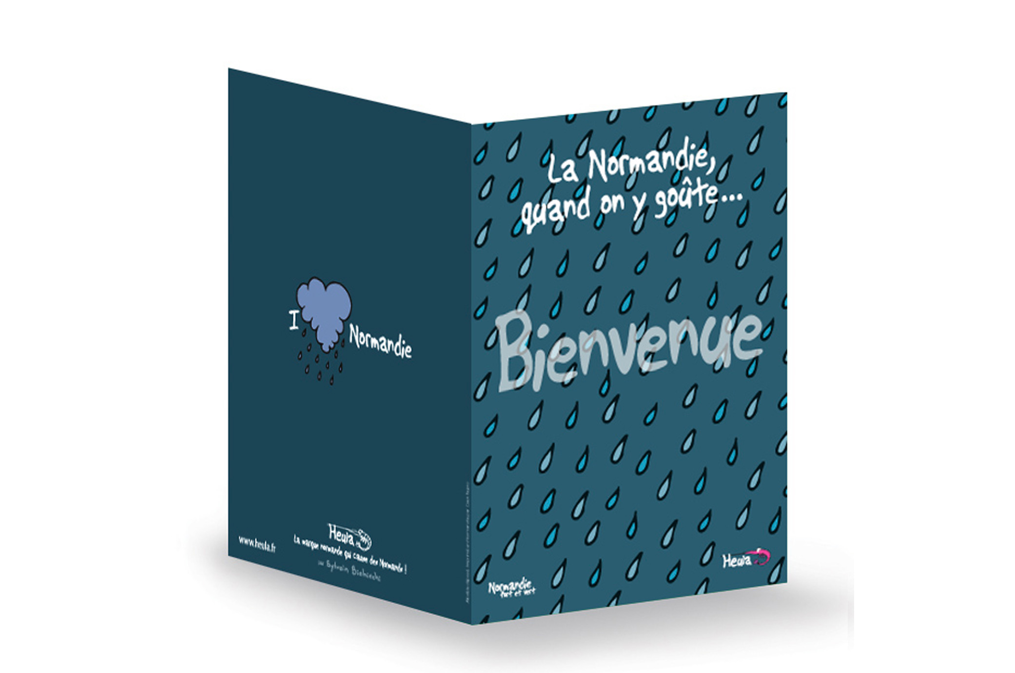 CP Souhait BIENVENUE avec enveloppe