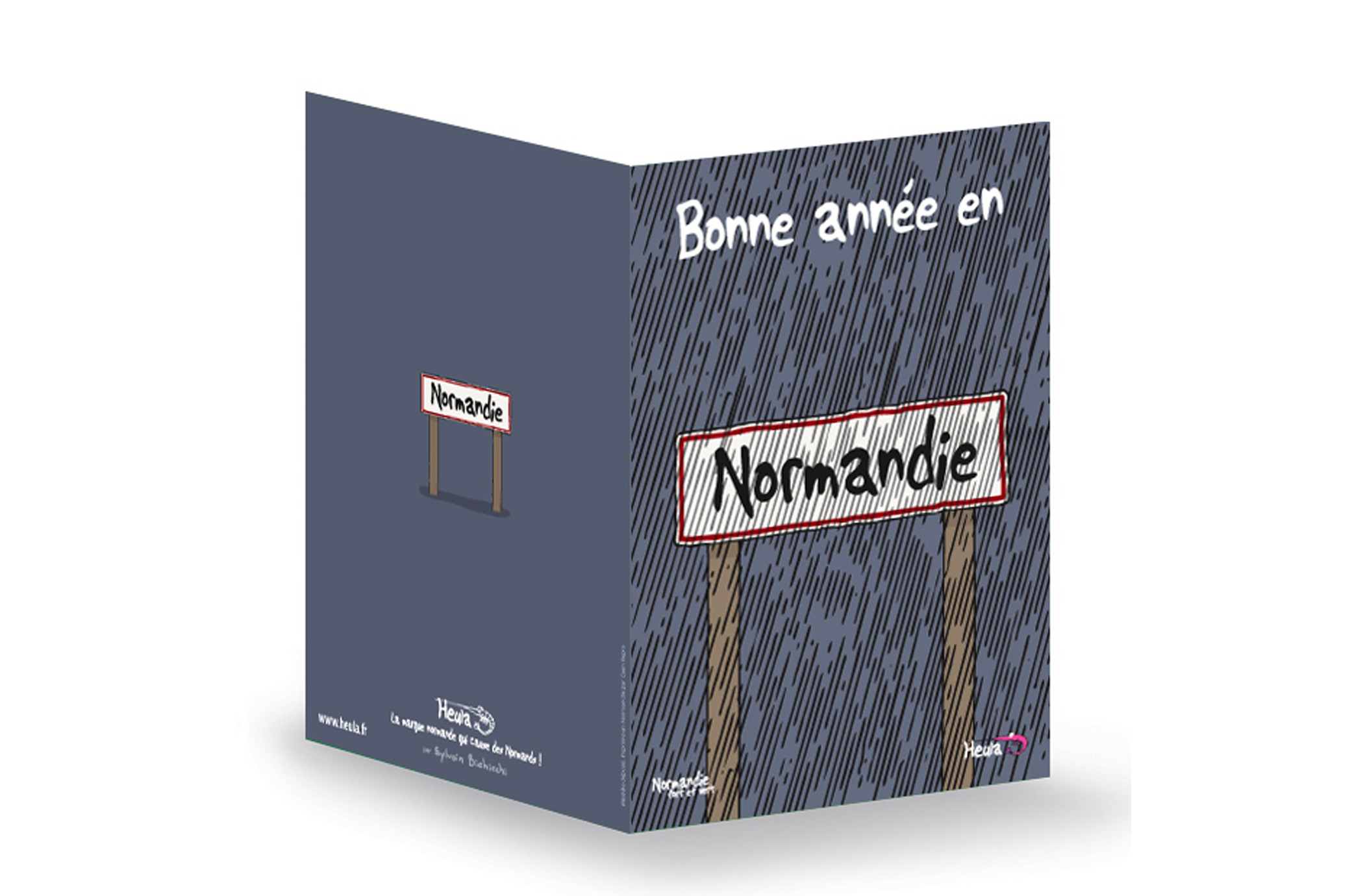 CP souhait Bonne Année PANNEAU avec enveloppe