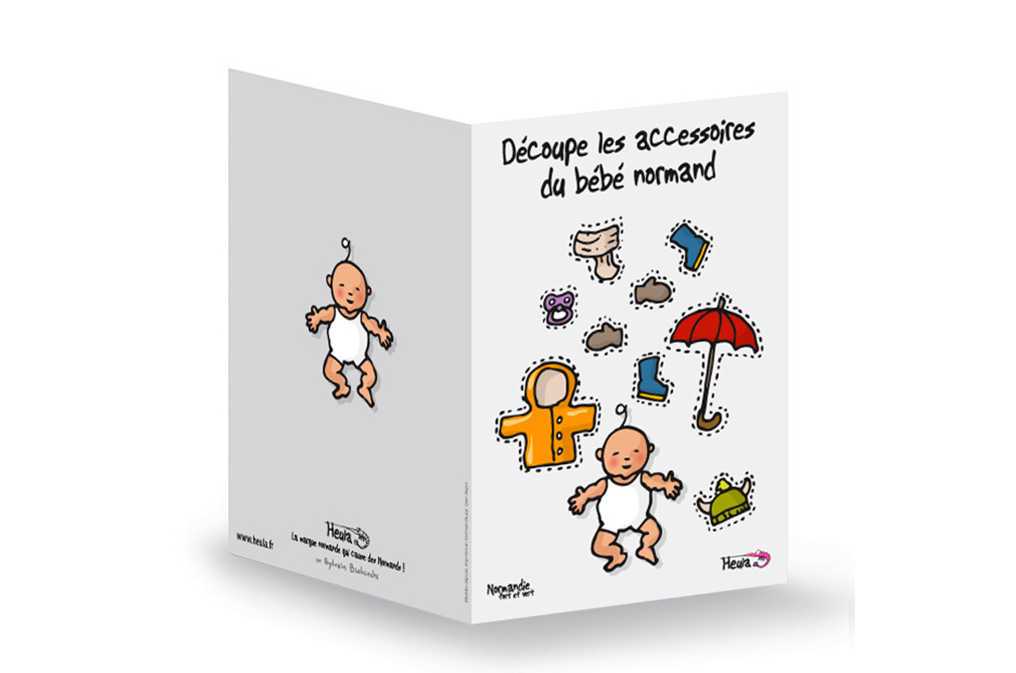 CP Souhait Naissance ACCESSOIRES avec enveloppe