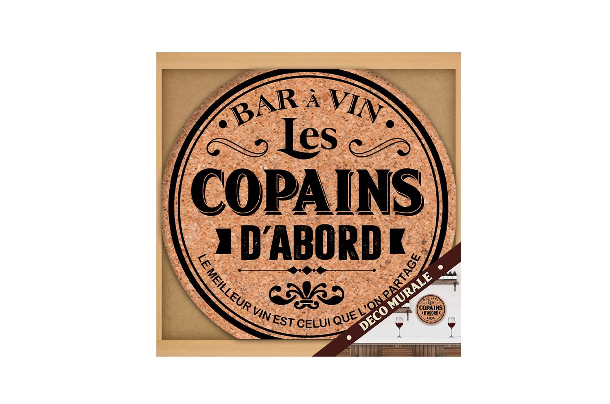 Deco murale bouchons "copains..."