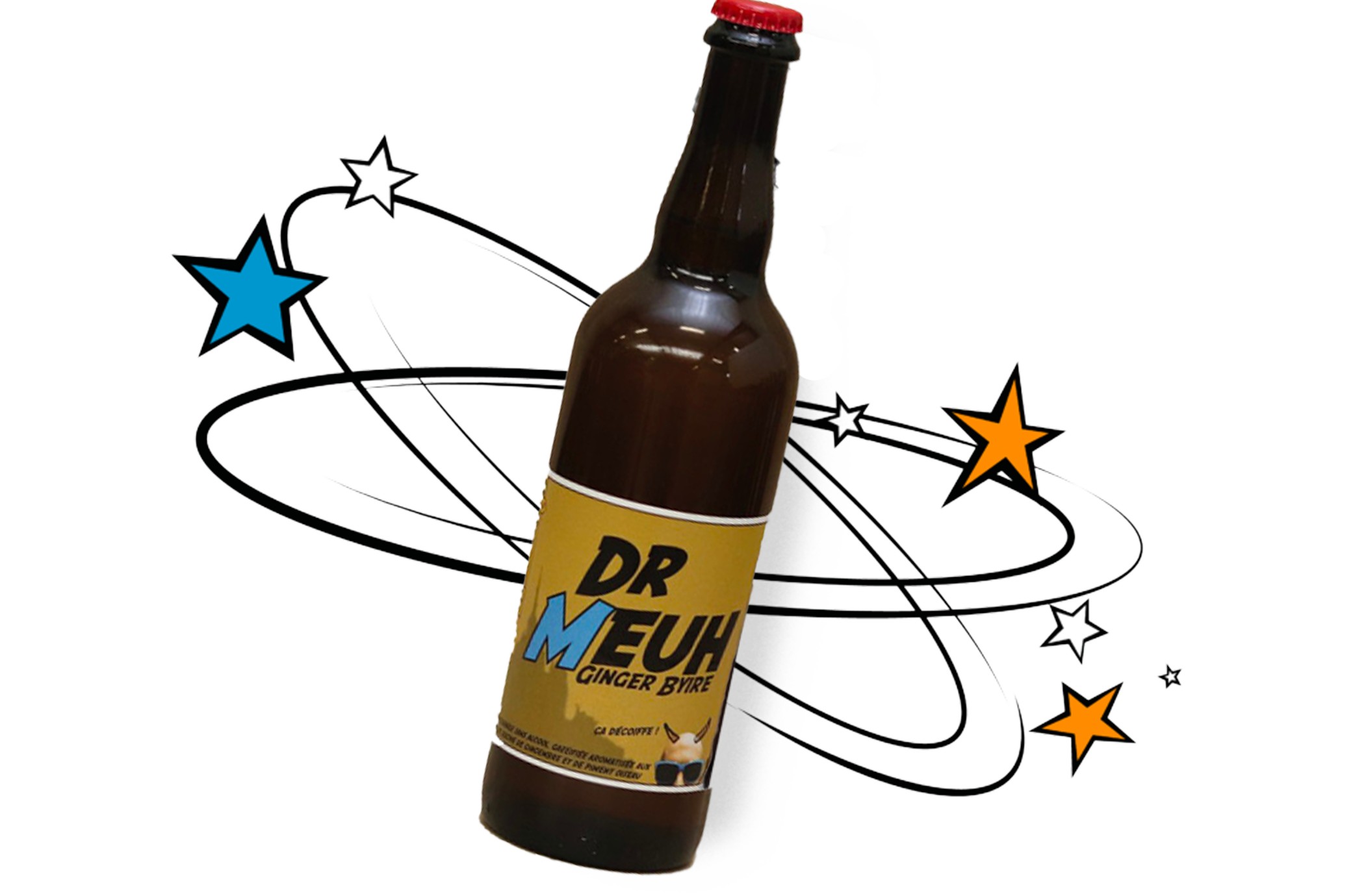 🫚🔥 Dr Meuh – Ginger Byire Sans Alcool – Meuh Cola 75cl
