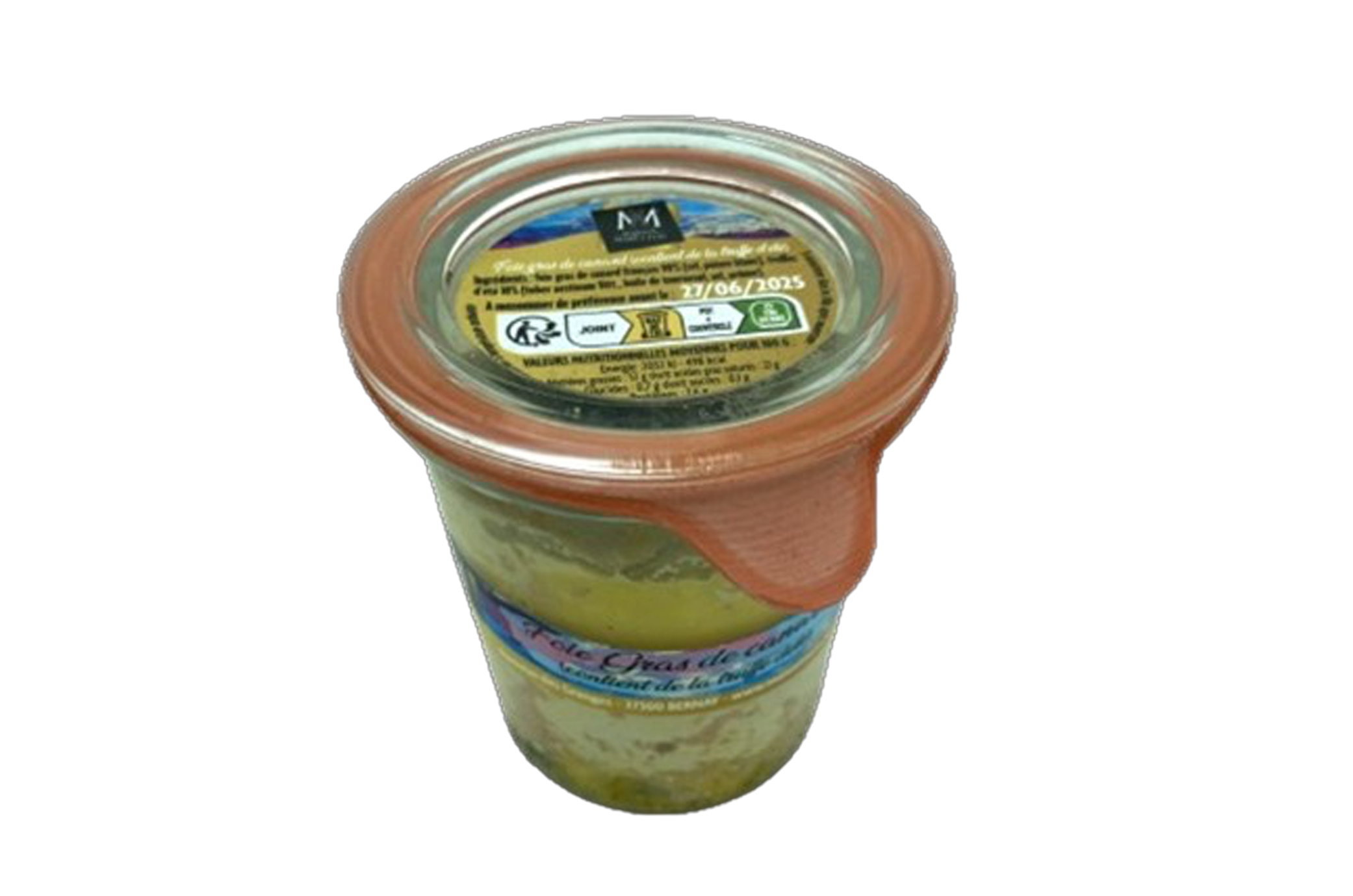 Foie gras canard 110g ( contenant de la truffe d'été) en conserve