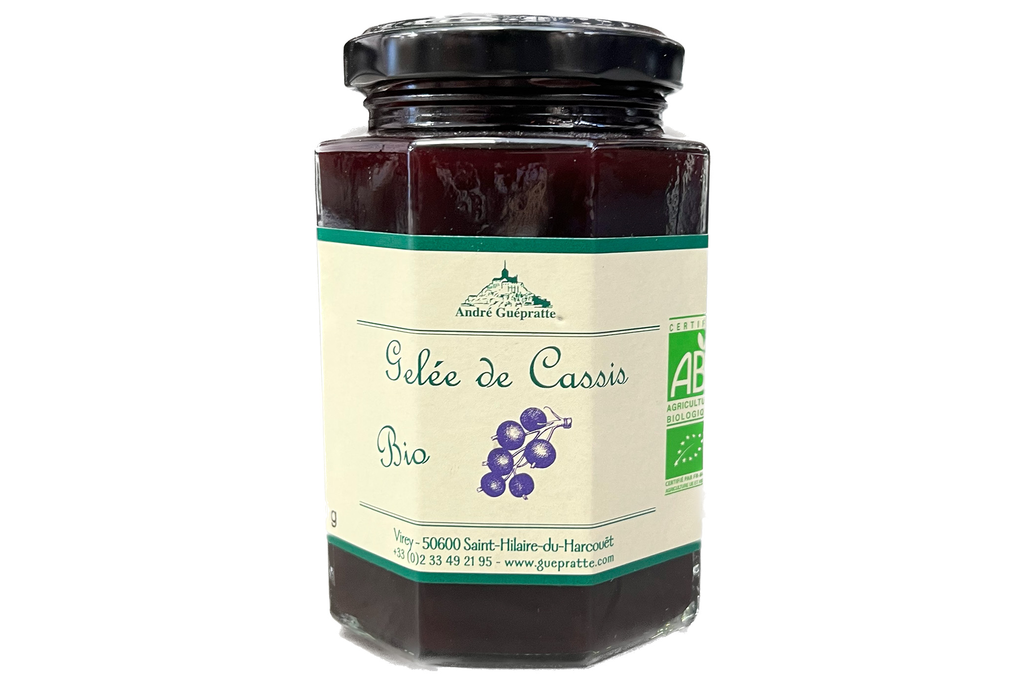 Gelée BIO - Cassis GUEPRATTE 330g