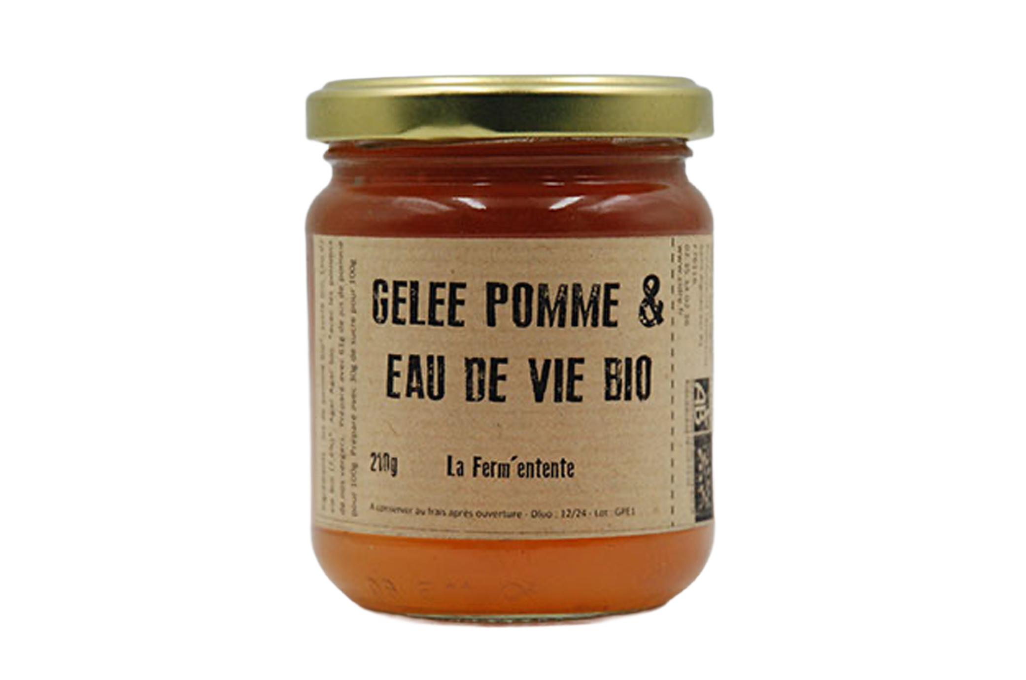 Gelée de pomme & eau de vie 210g