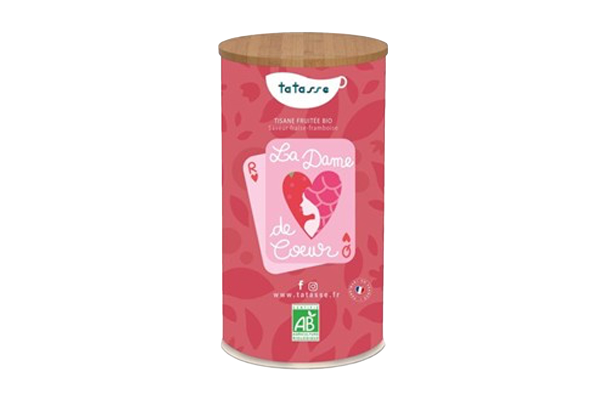 La Dame de  Cœur - Tisane fruitée bio saveur menthe - framboise 100g