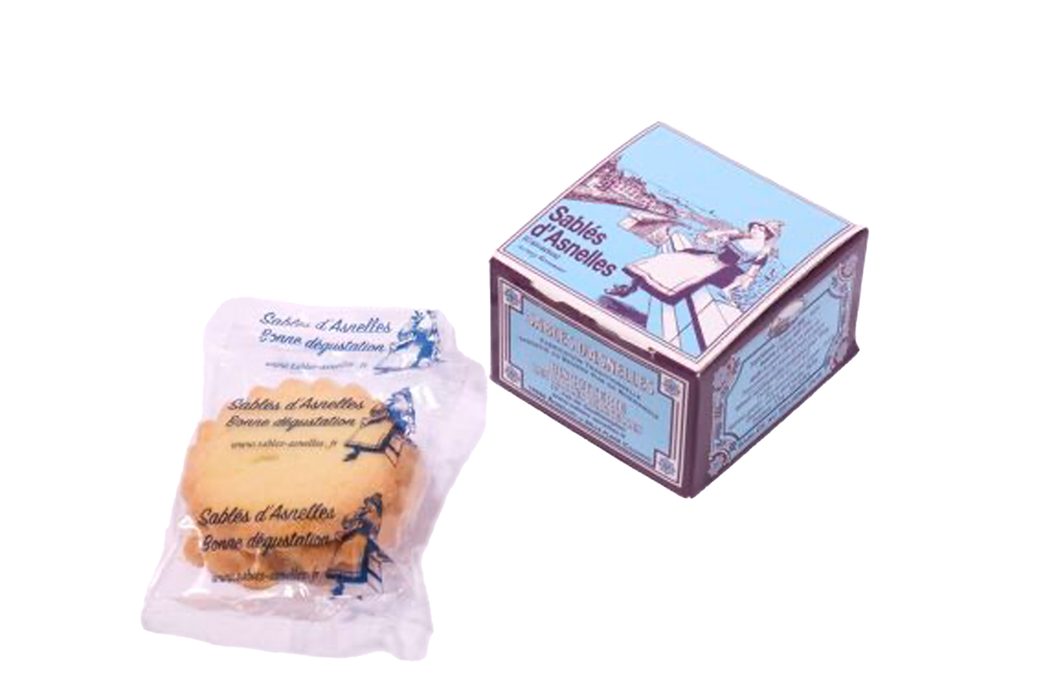 La mini boîte bleue "La Normande", sablés pur beurre, 37g