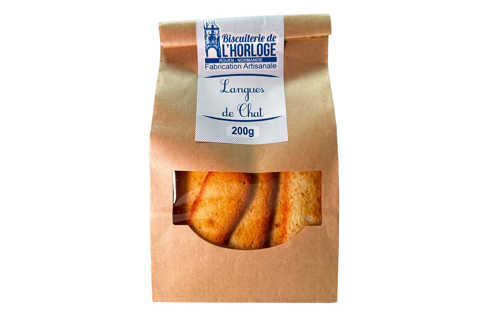 Langues de chat 250G - Biscuiterie de l'horloge