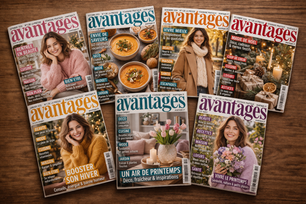 Magazine Mensuel : AVANTAGES