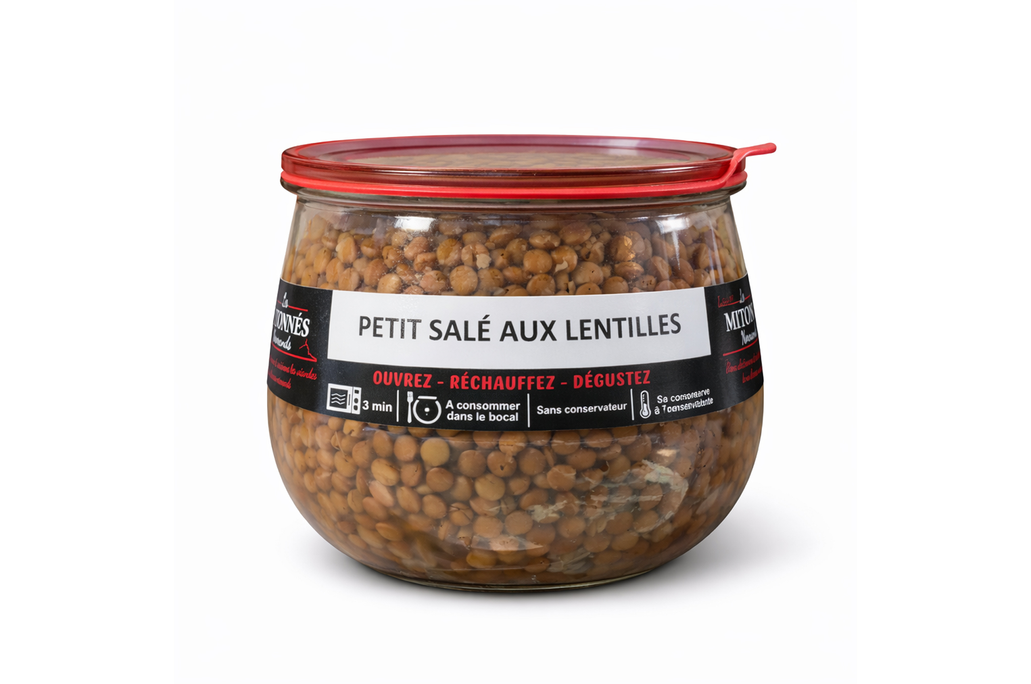 MITONNES - Petit salé aux lentilles 375g
