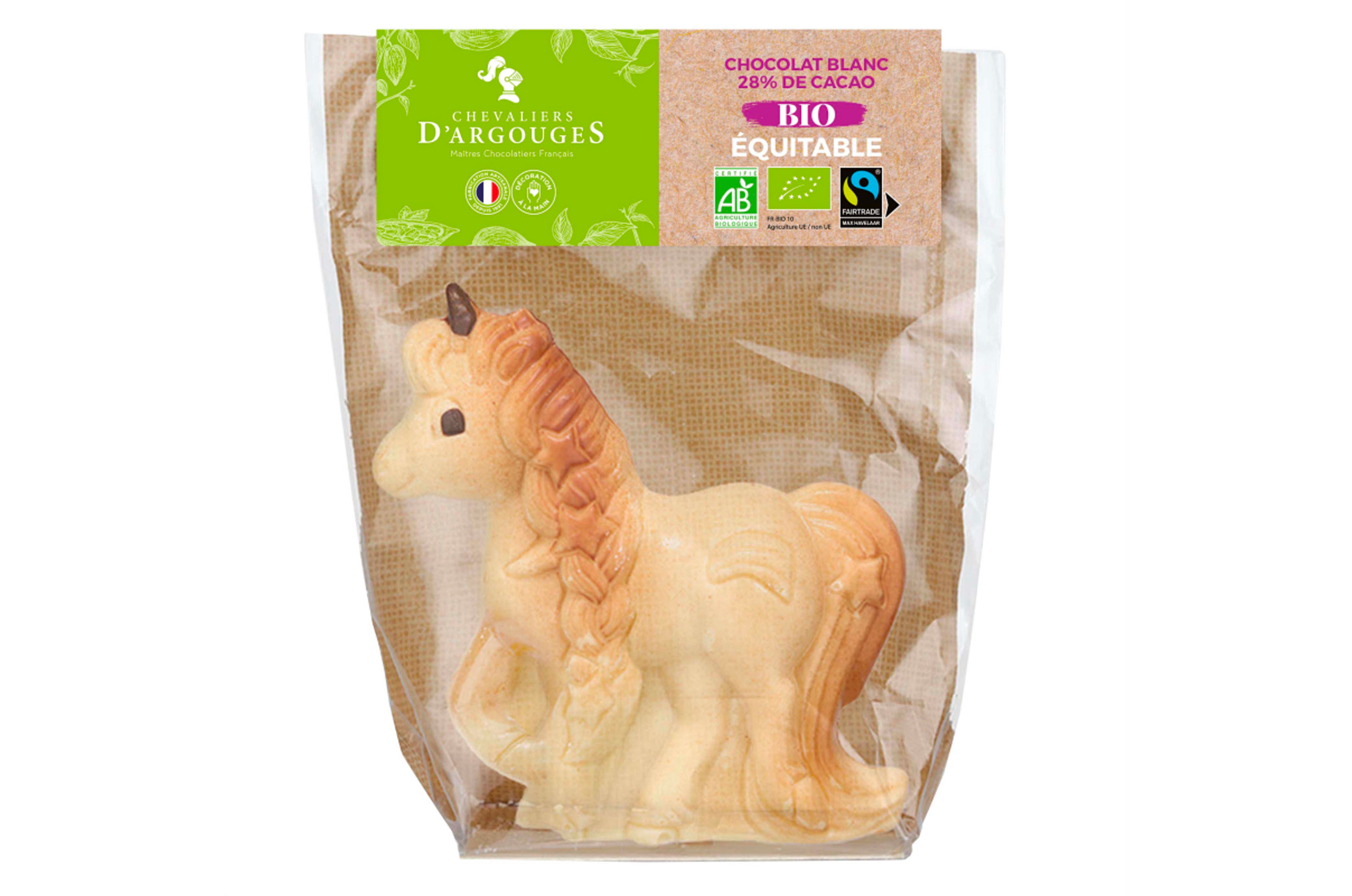 MOULAGE LICORNE BIO/EQUITABLE CHOCOLAT BLANC 90G