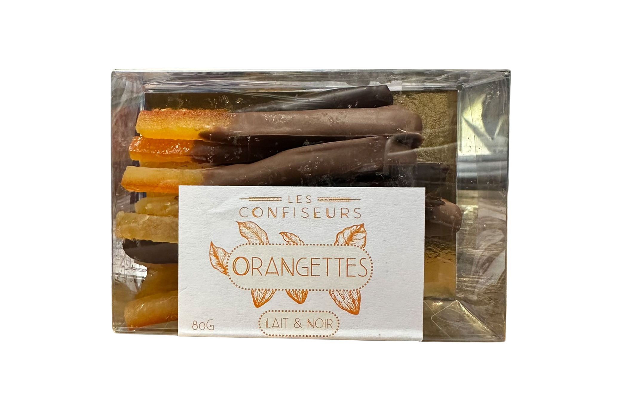 Orangettes enrobées de chocolat 80g