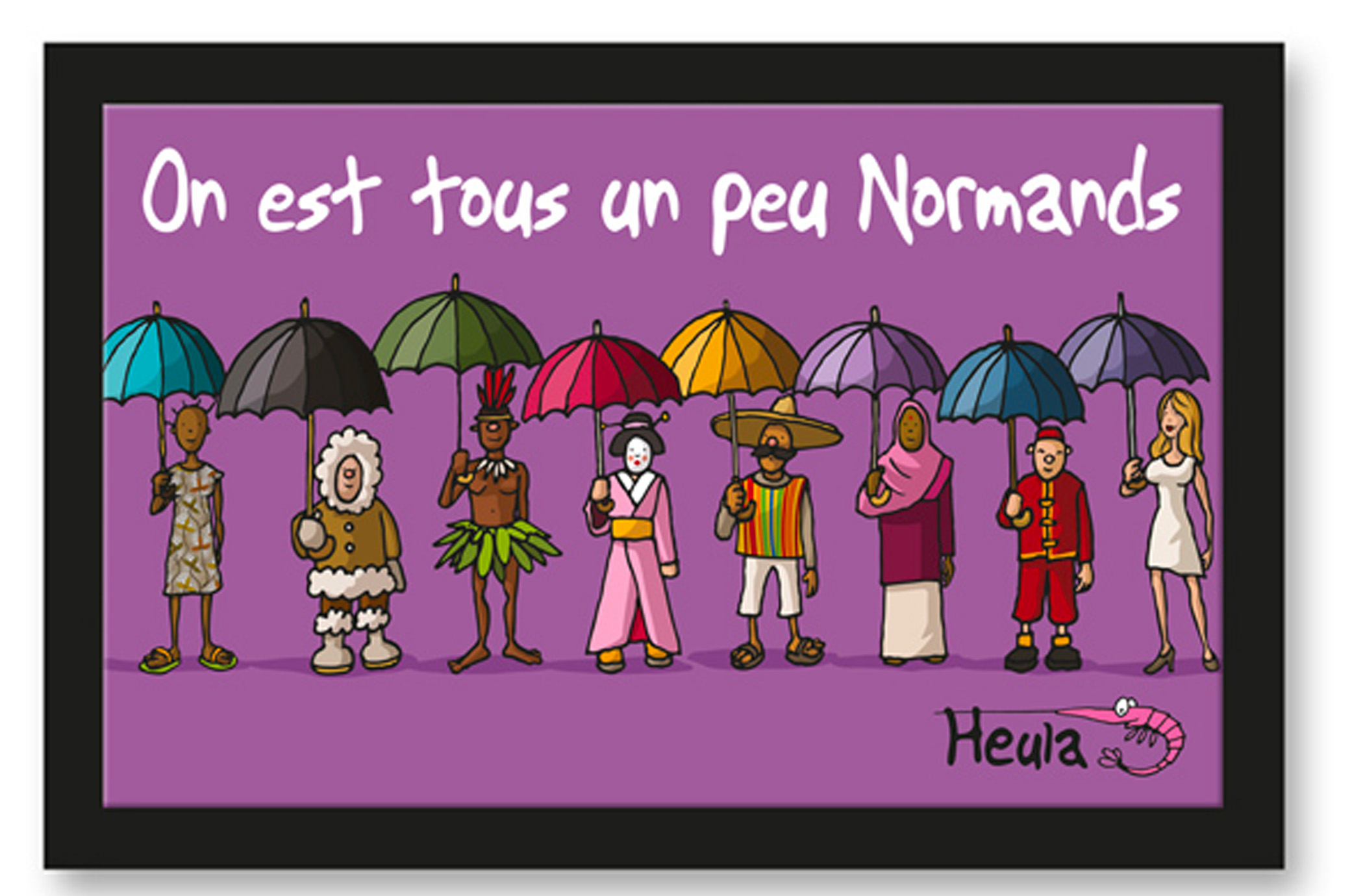 Paillasson "Tous un peu normands"