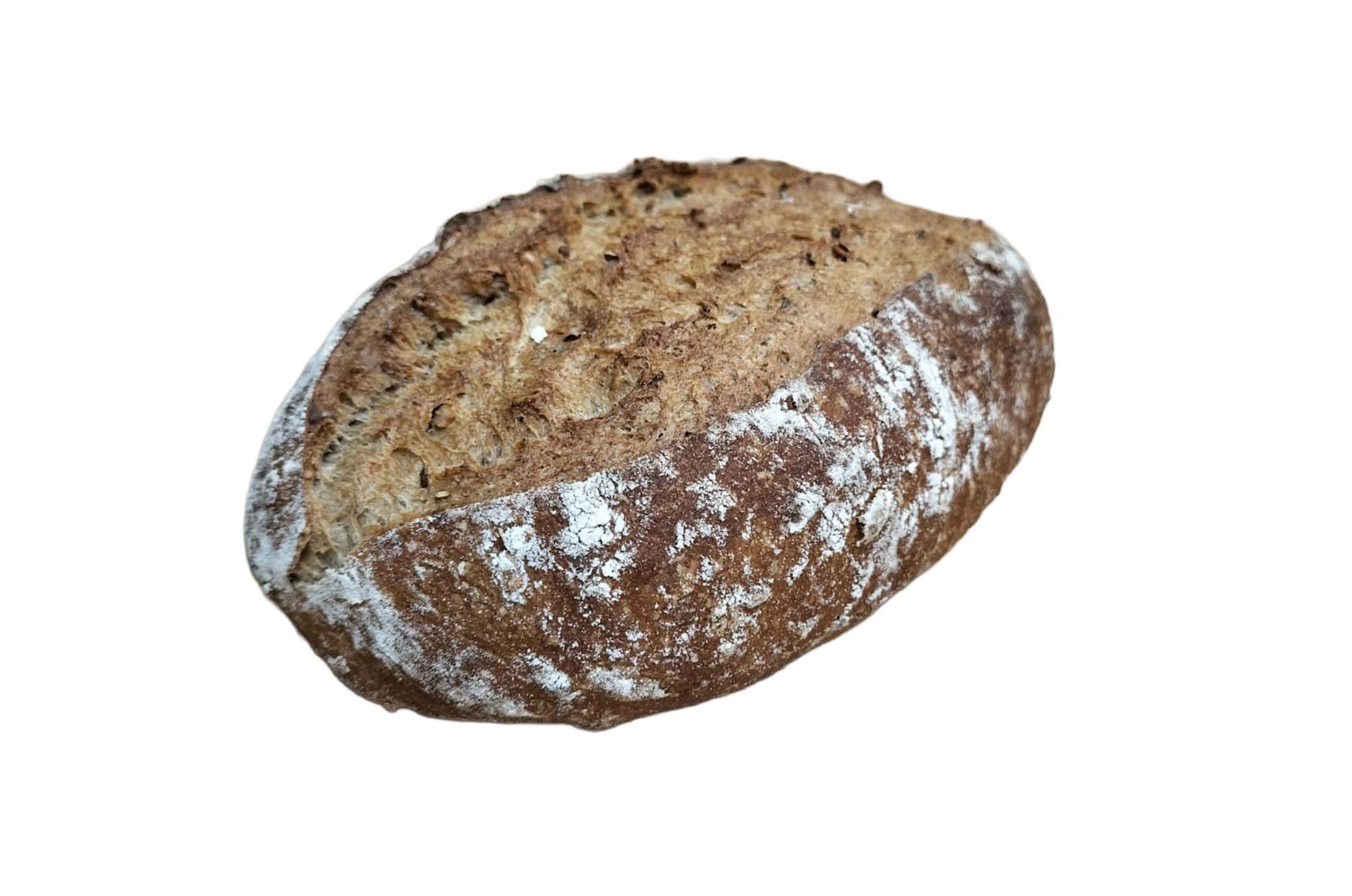 Pain Forgeron 350g - Farine de blé & sègle, graines de lin et tournesol (GREGOIRE)