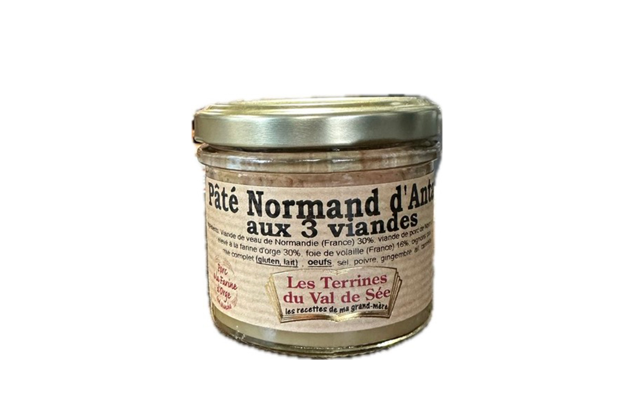 PATE NORMAND D'ANTAN AUX 3 VIANDES 90G