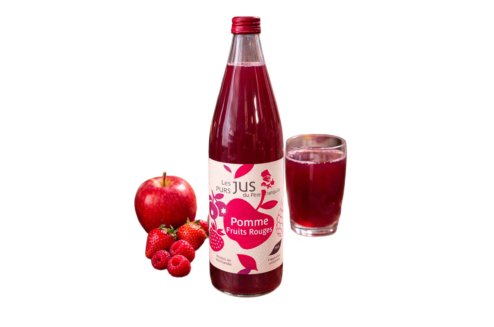 🍎 Pomme & Fruits Rouges – Jus artisanal 75cl