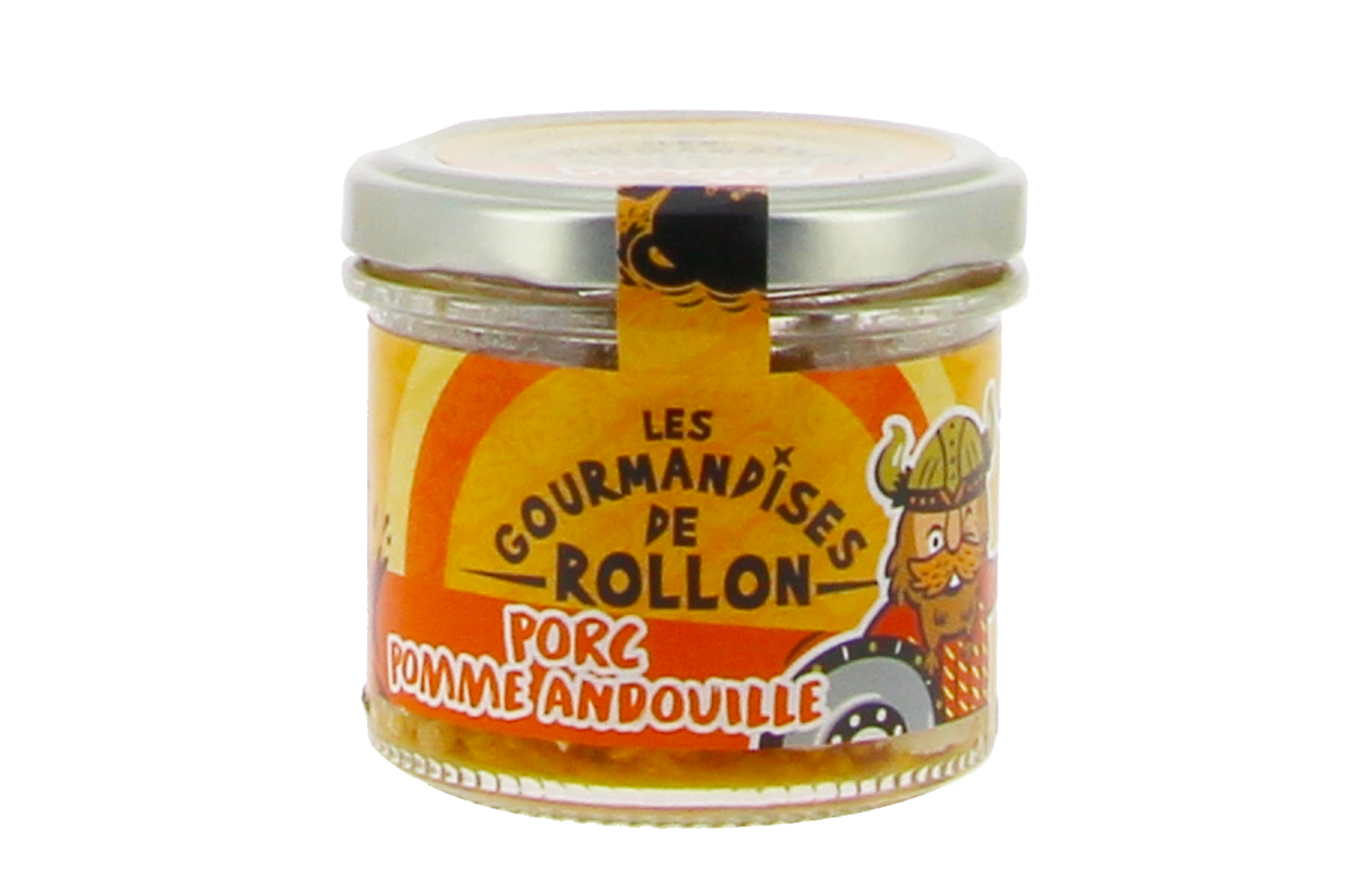 Porc, pomme et andouille Gourmandises de Rollon 100g
