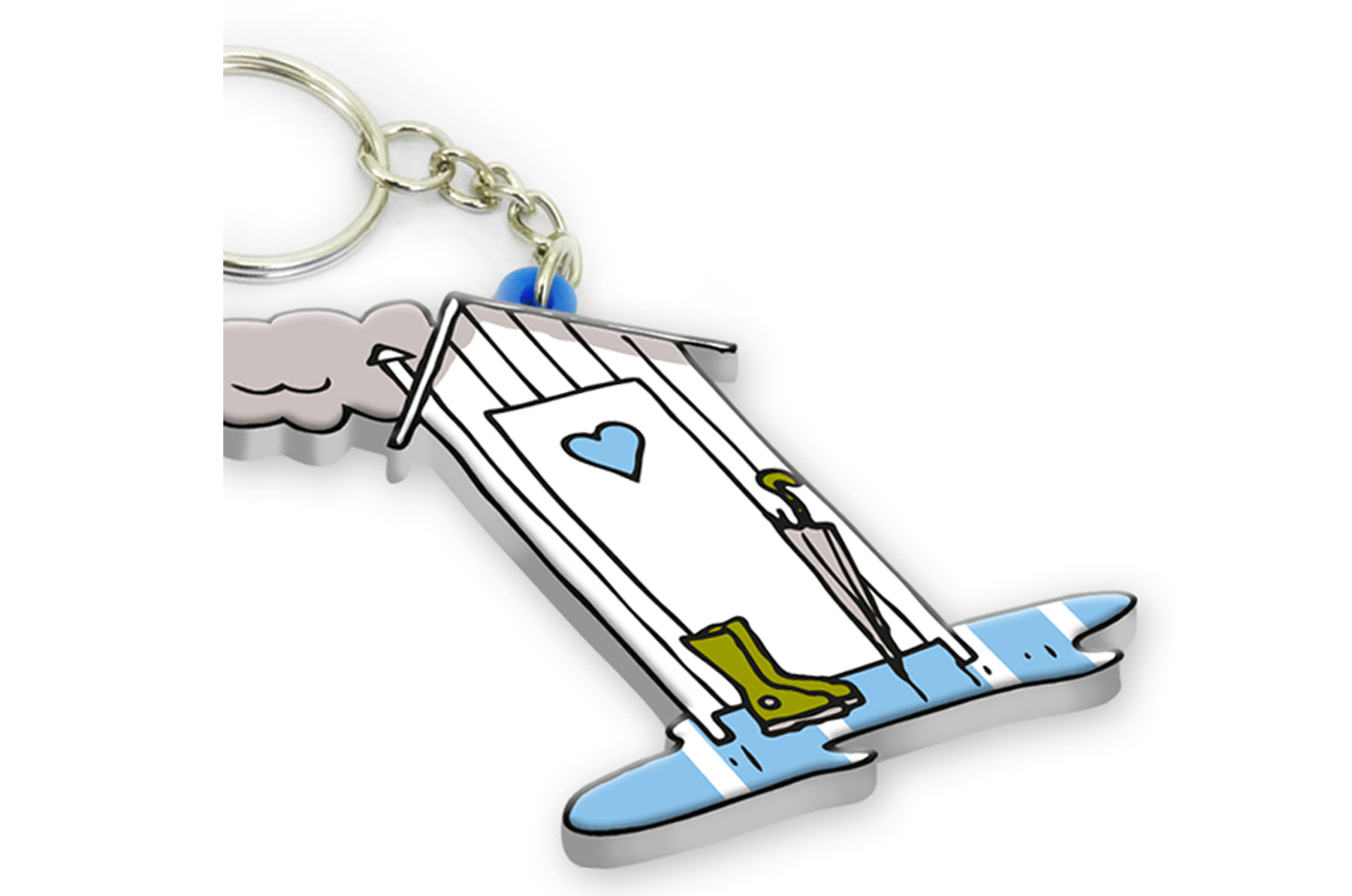 Porte clé 3D "Cabine"