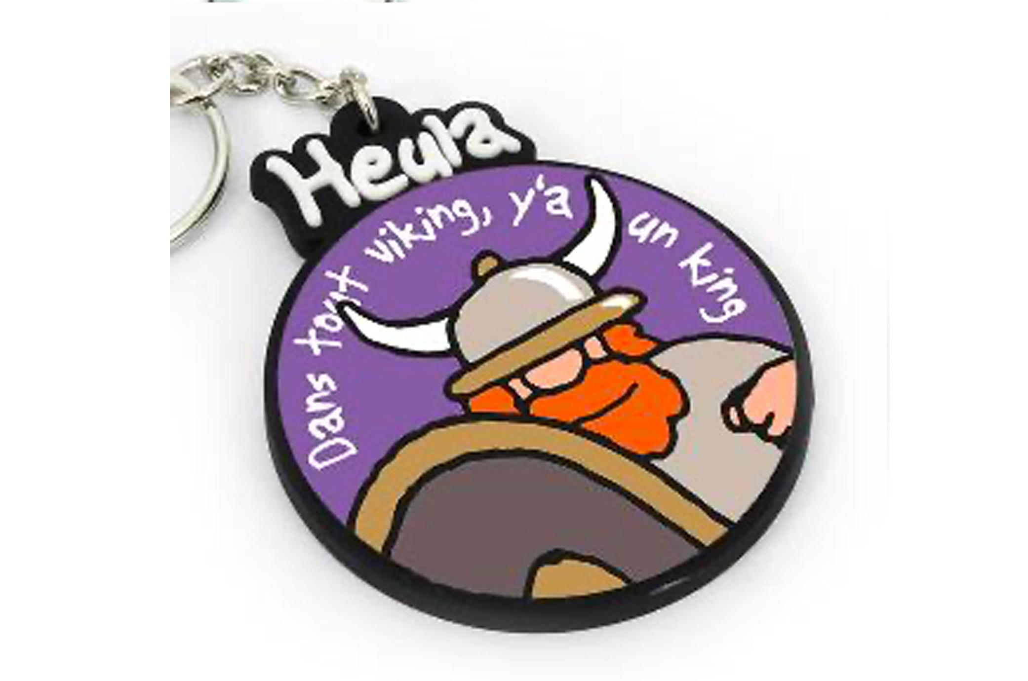 Porte-clé plat Heula "King"