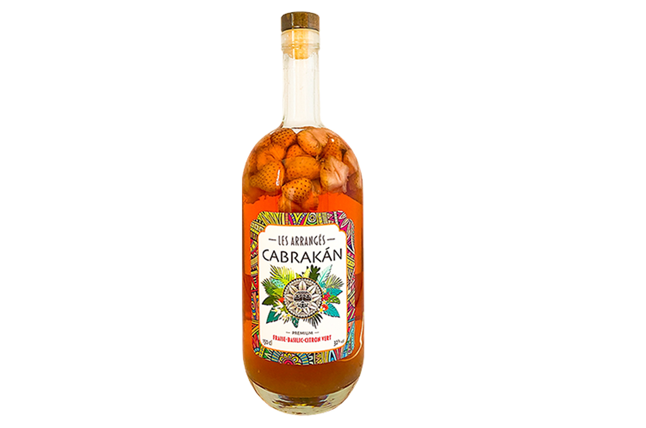 Rhum Arrangé CABRAKAN MAGNUM - Fraise - Basilic - Citron vert 1,5L