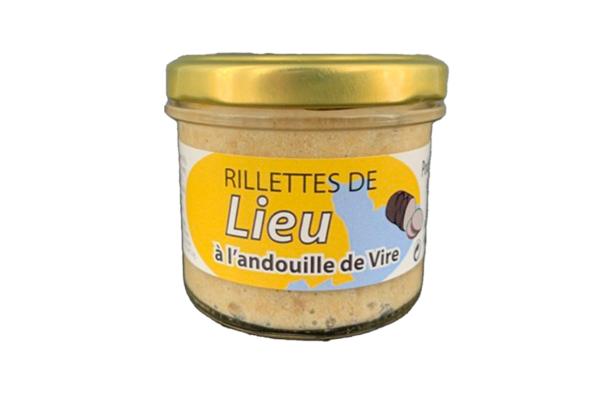Rillettes de lieu à l'andouille de Vire 90g