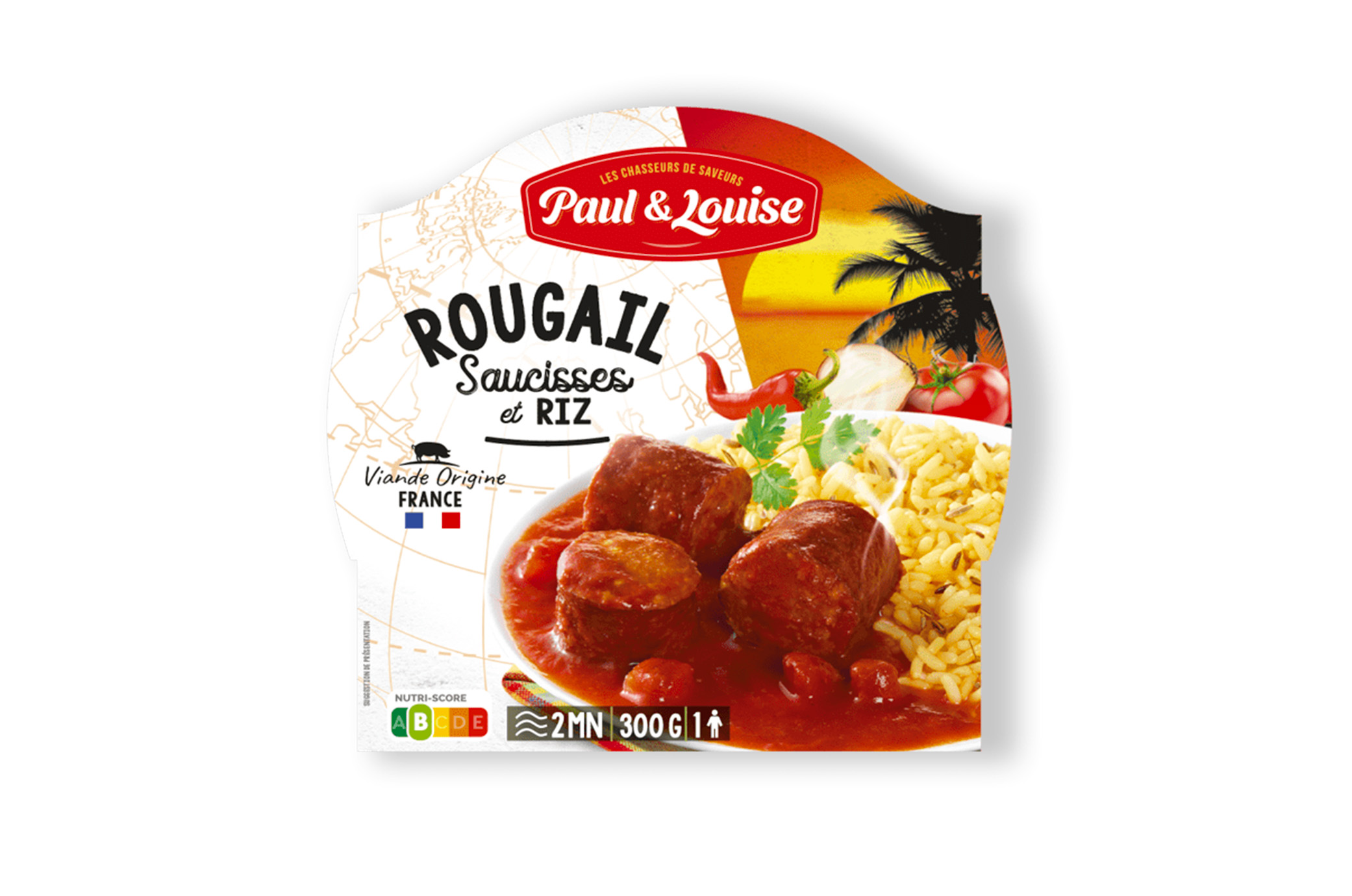 Rougail Saucisses & son riz (300g)