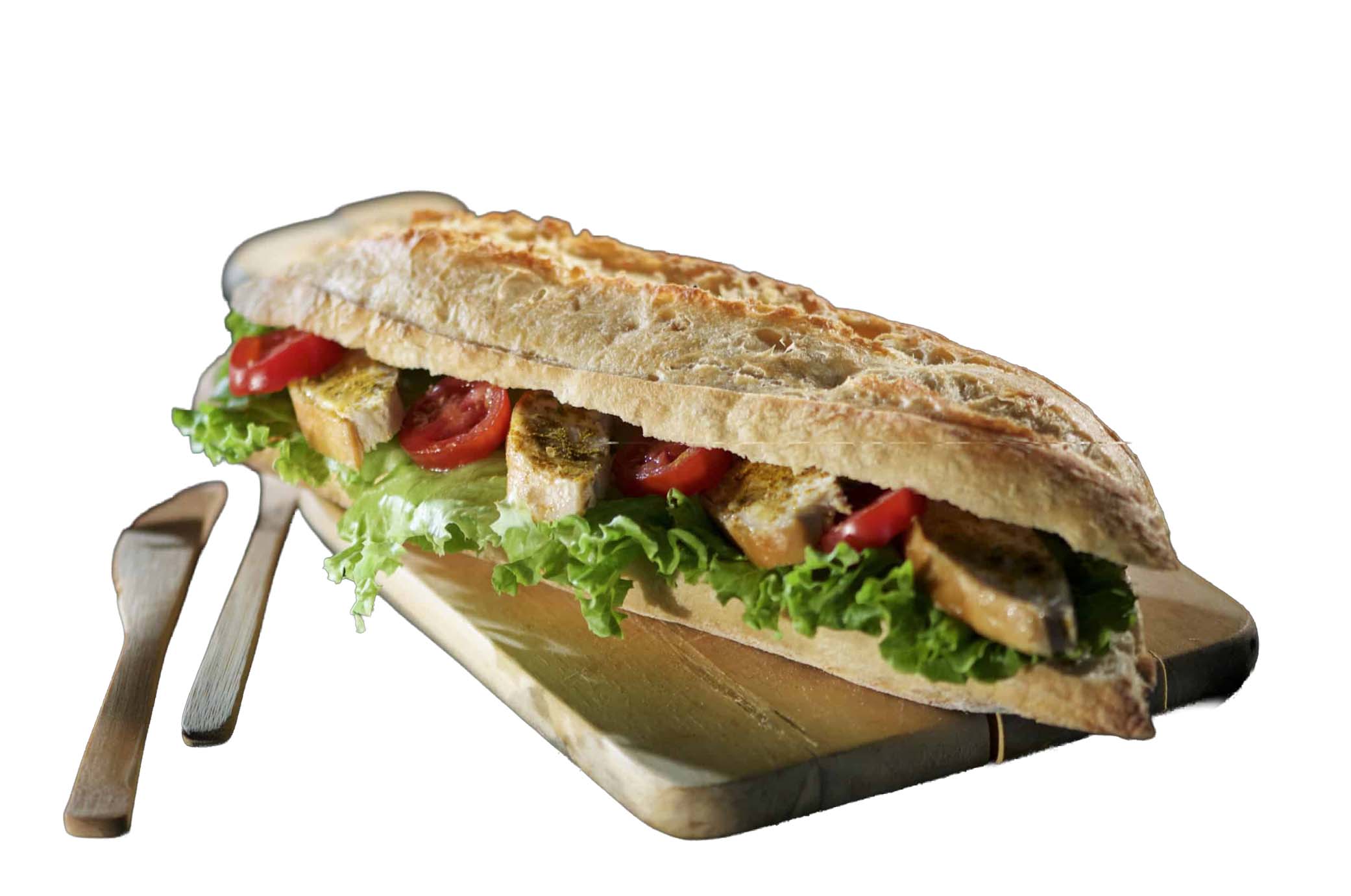 SANDWICH VIENNOIS POULET CURRY CRUDITES