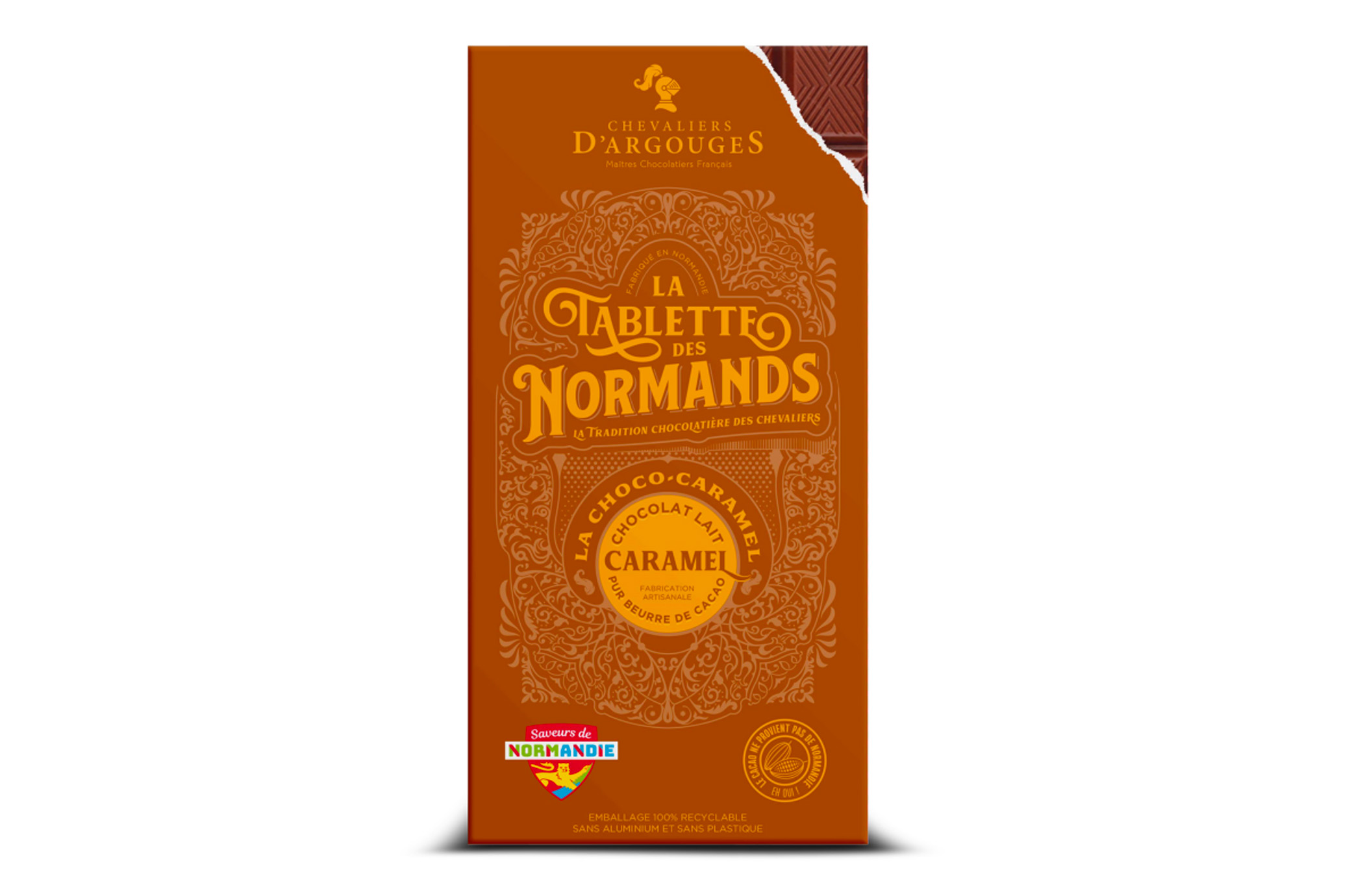 TABLETTE DES NORMANDS chocolat lait caramel - 100g