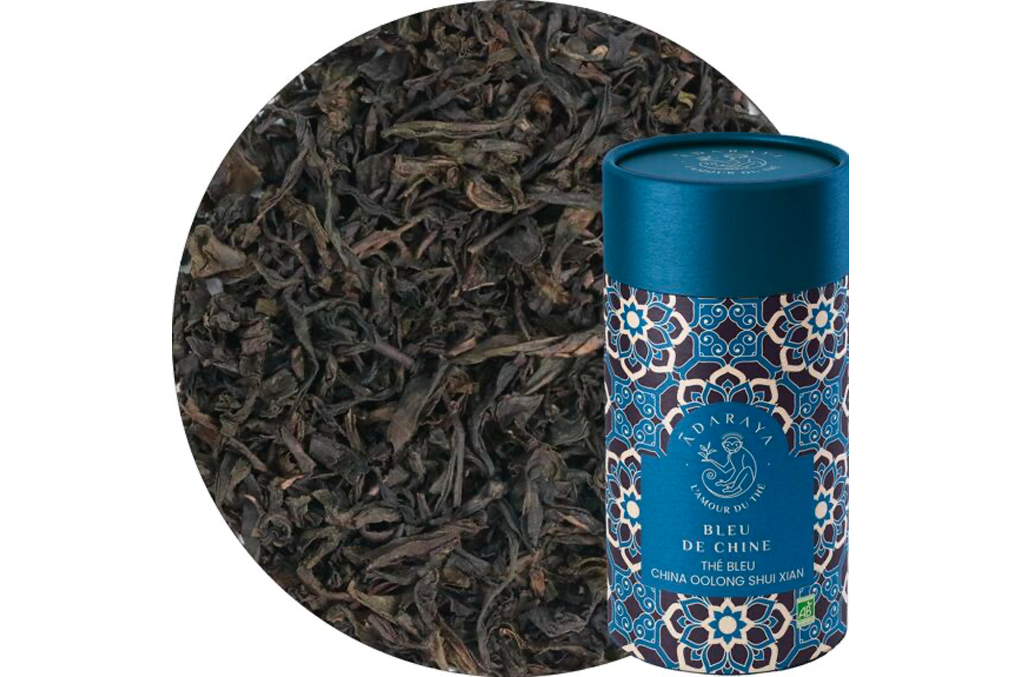 Thé bleu bio Bleu de Chine - boîte premium 50g