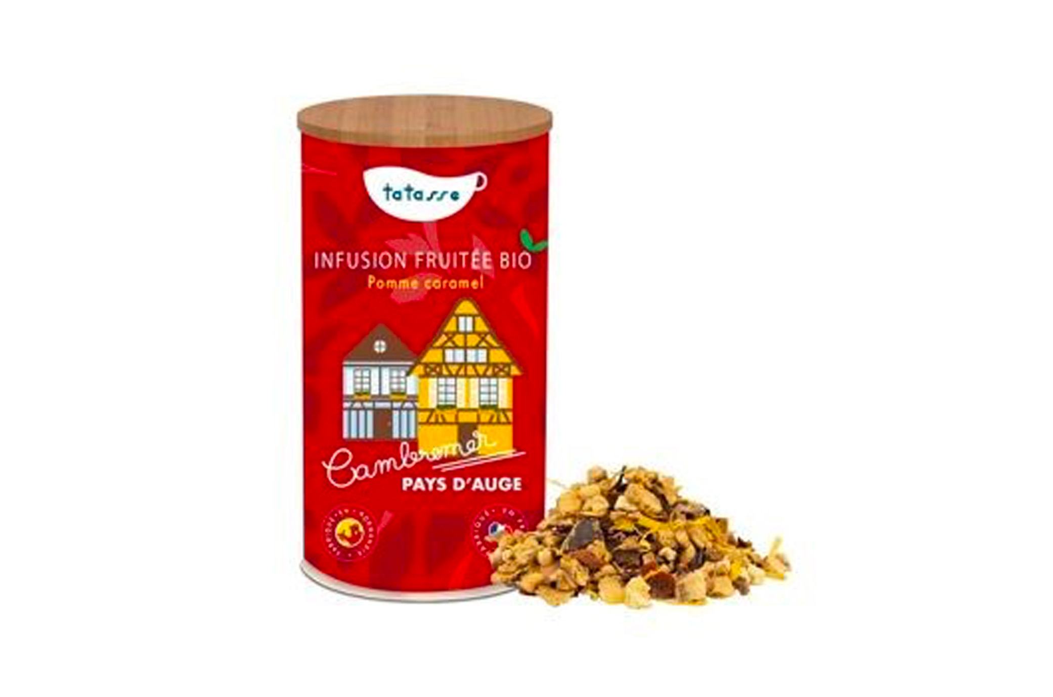 Cambremer pays d'Auge - Infusion fruitée BIO pomme caramel 100g