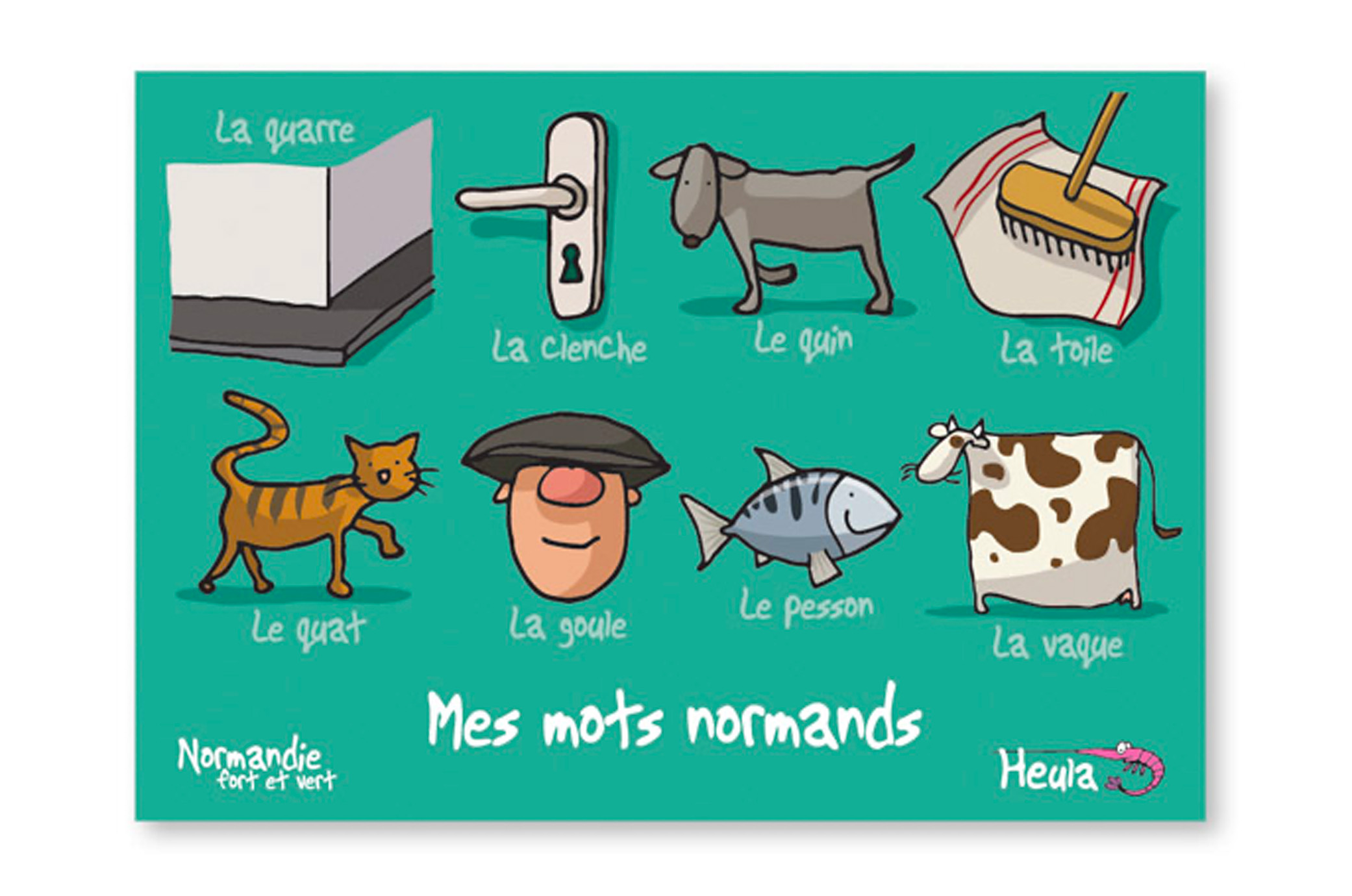 Carte Postale "Mes mots Normands"