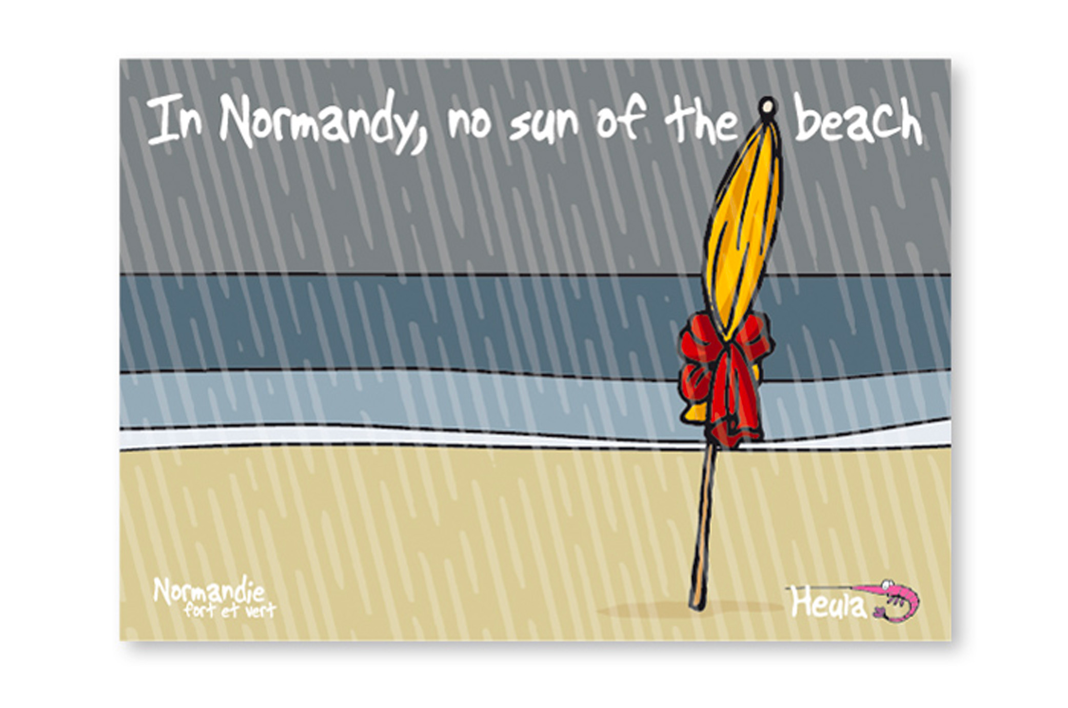 Carte Postale "No sun on the Beach"