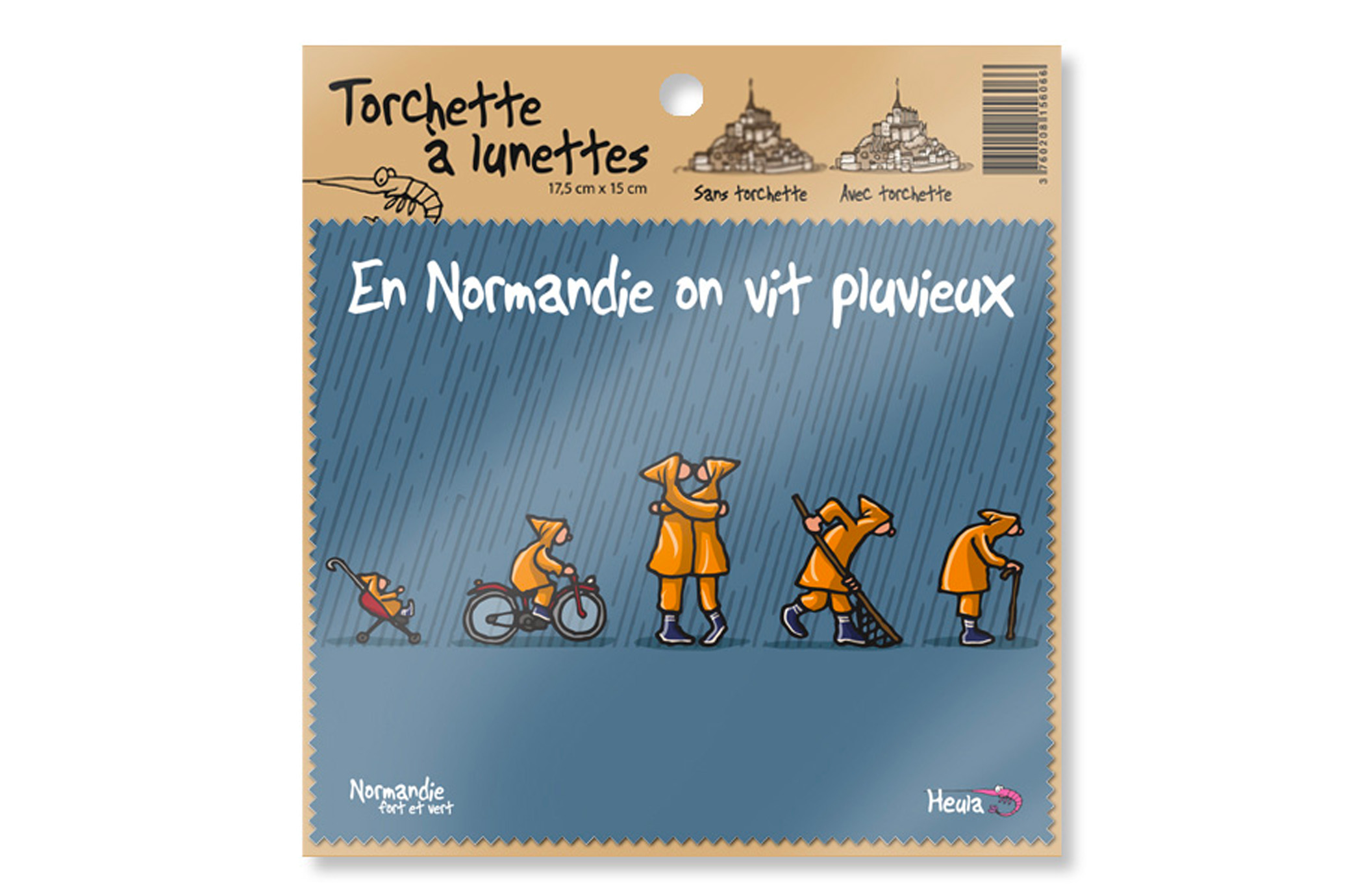 Essuie-lunettes "On vit pluvieux"