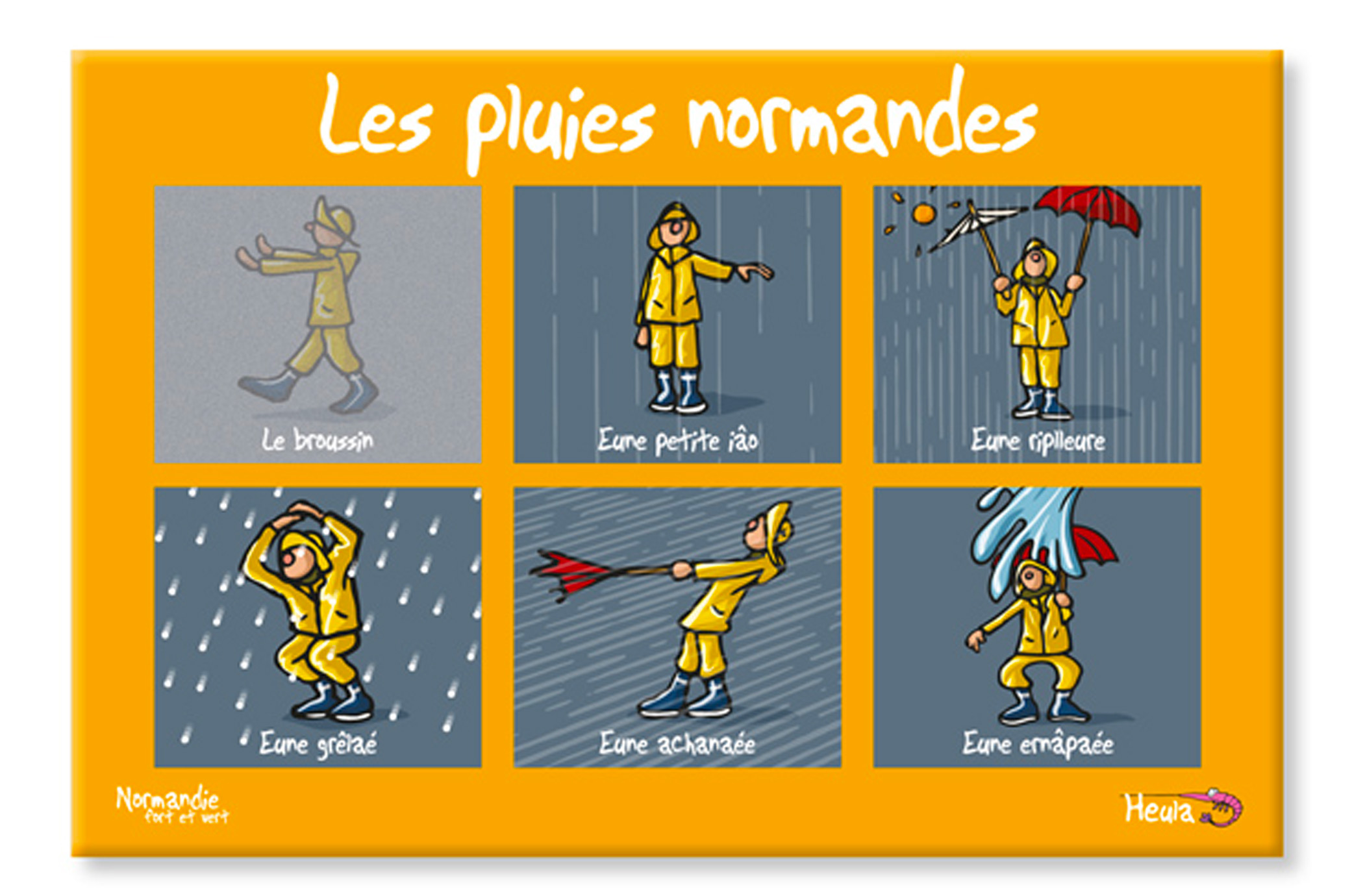 Planche à découper "Les pluies normandes"