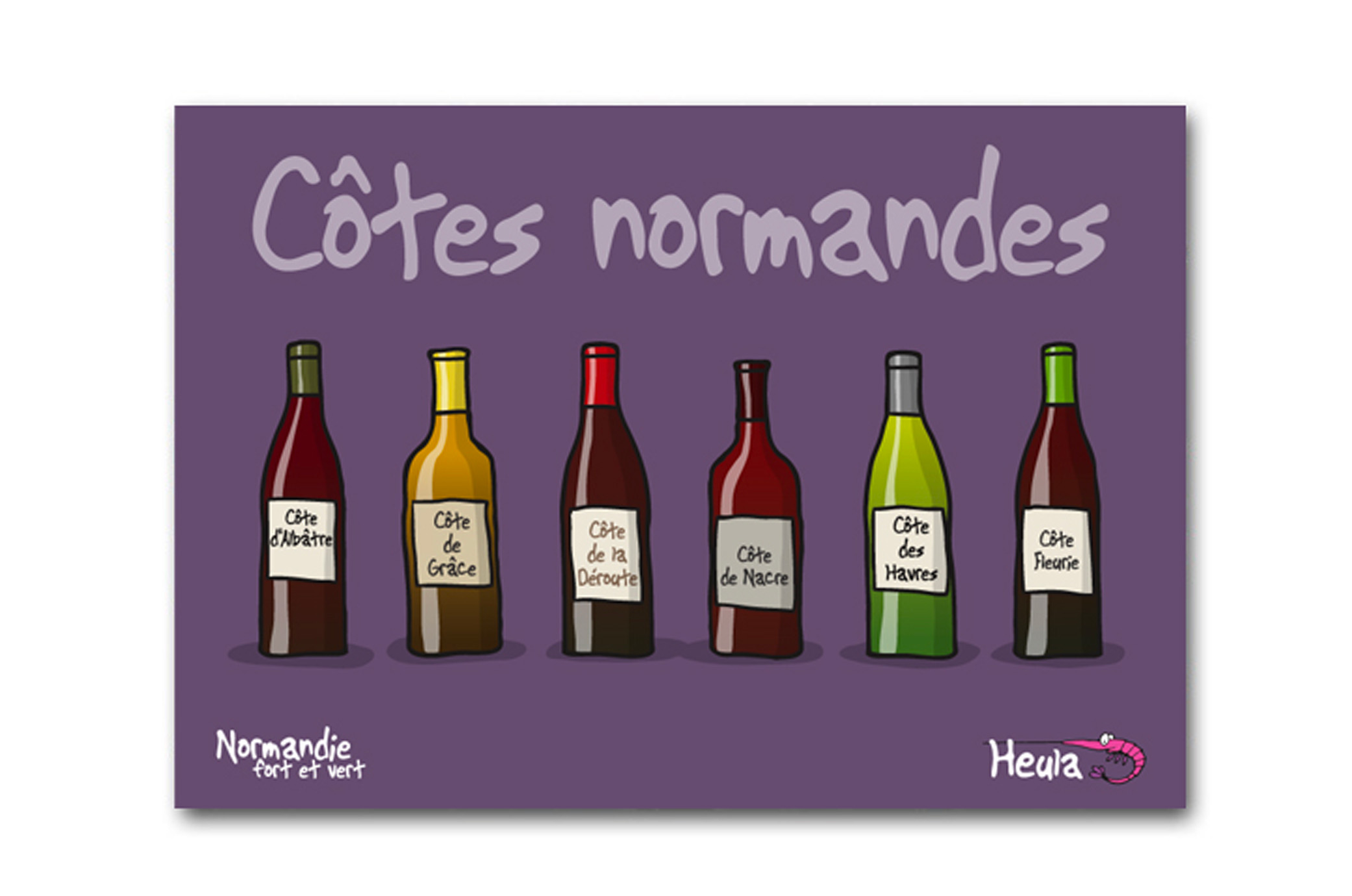 Carte Postale "Côtes normandes"