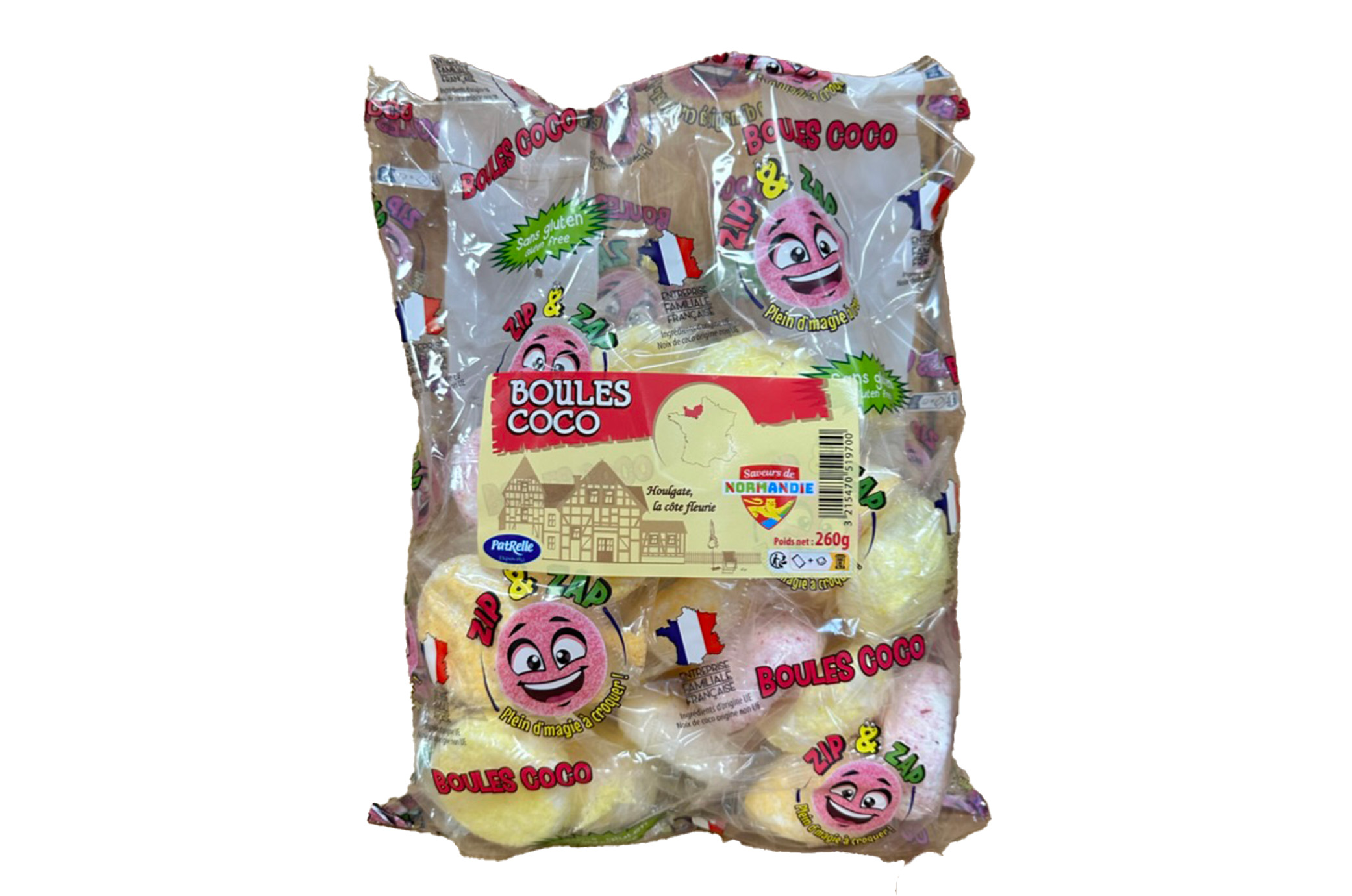 Boules coco coloré - Sachet de 250g
