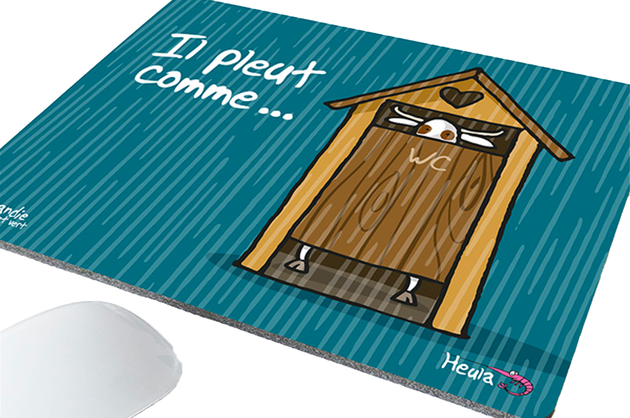 Tapis de souris "Il pleut comme"